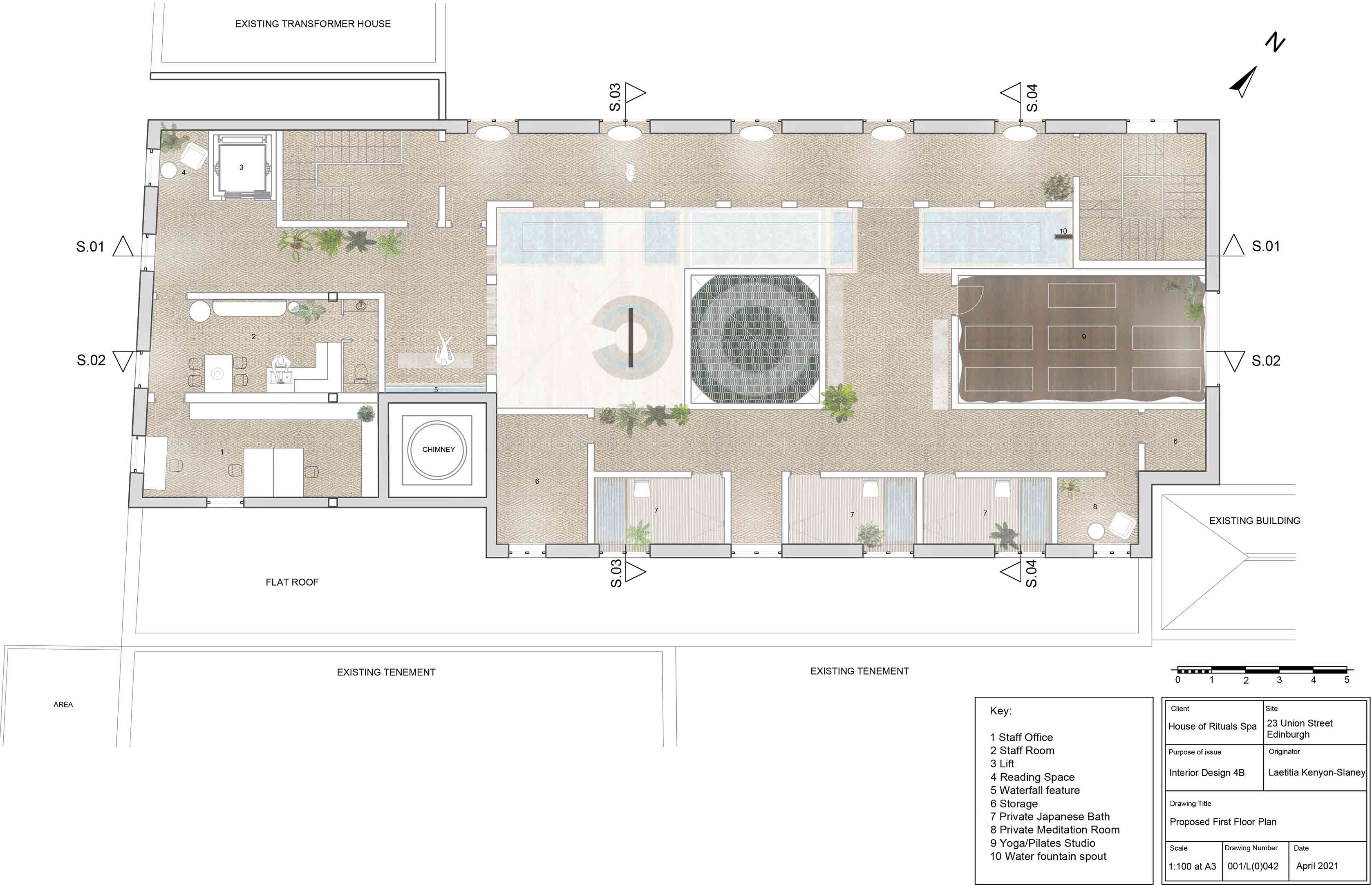 Rendered First Floor Plan