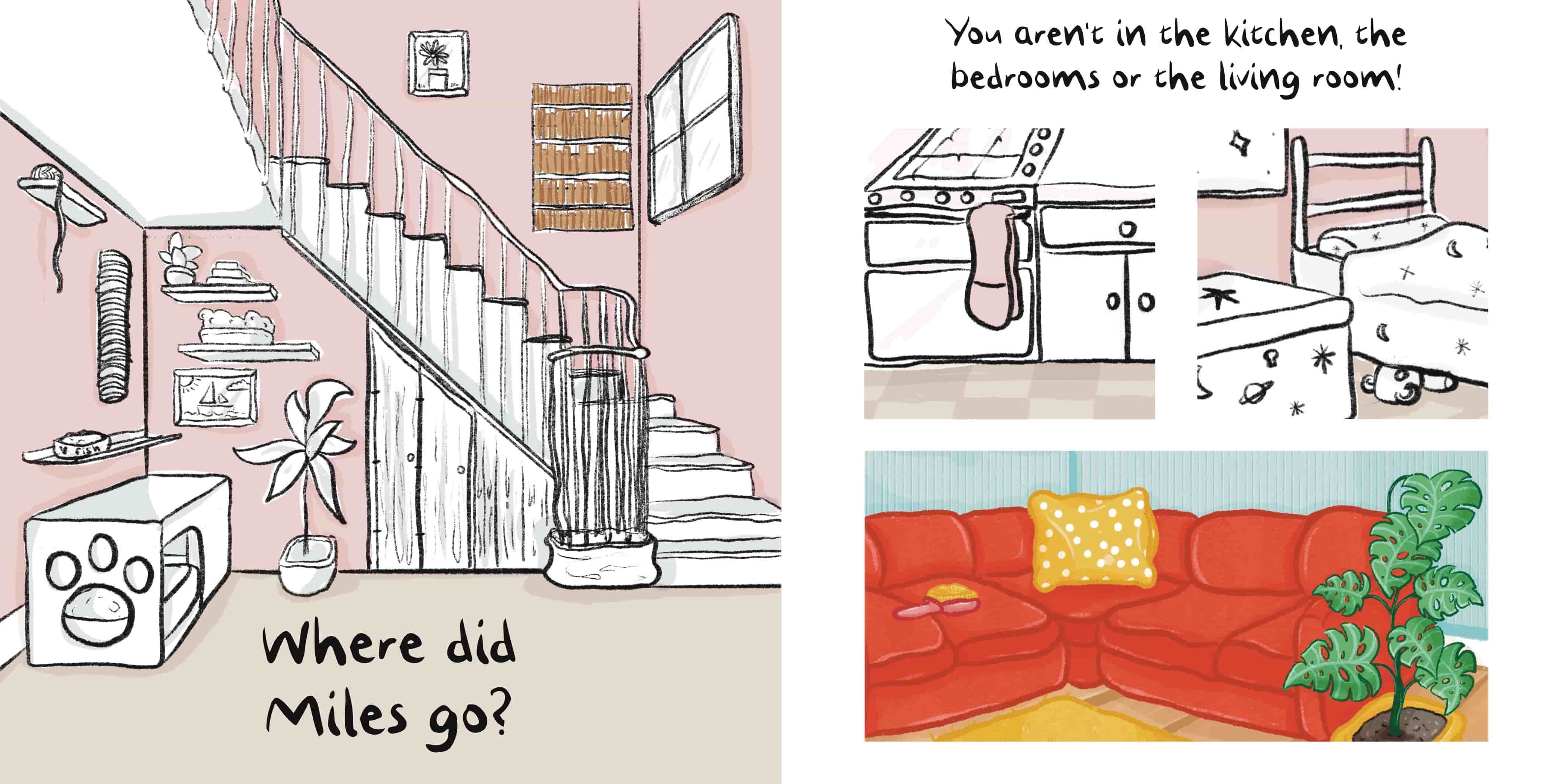 Where is Miles? Double Page Spread