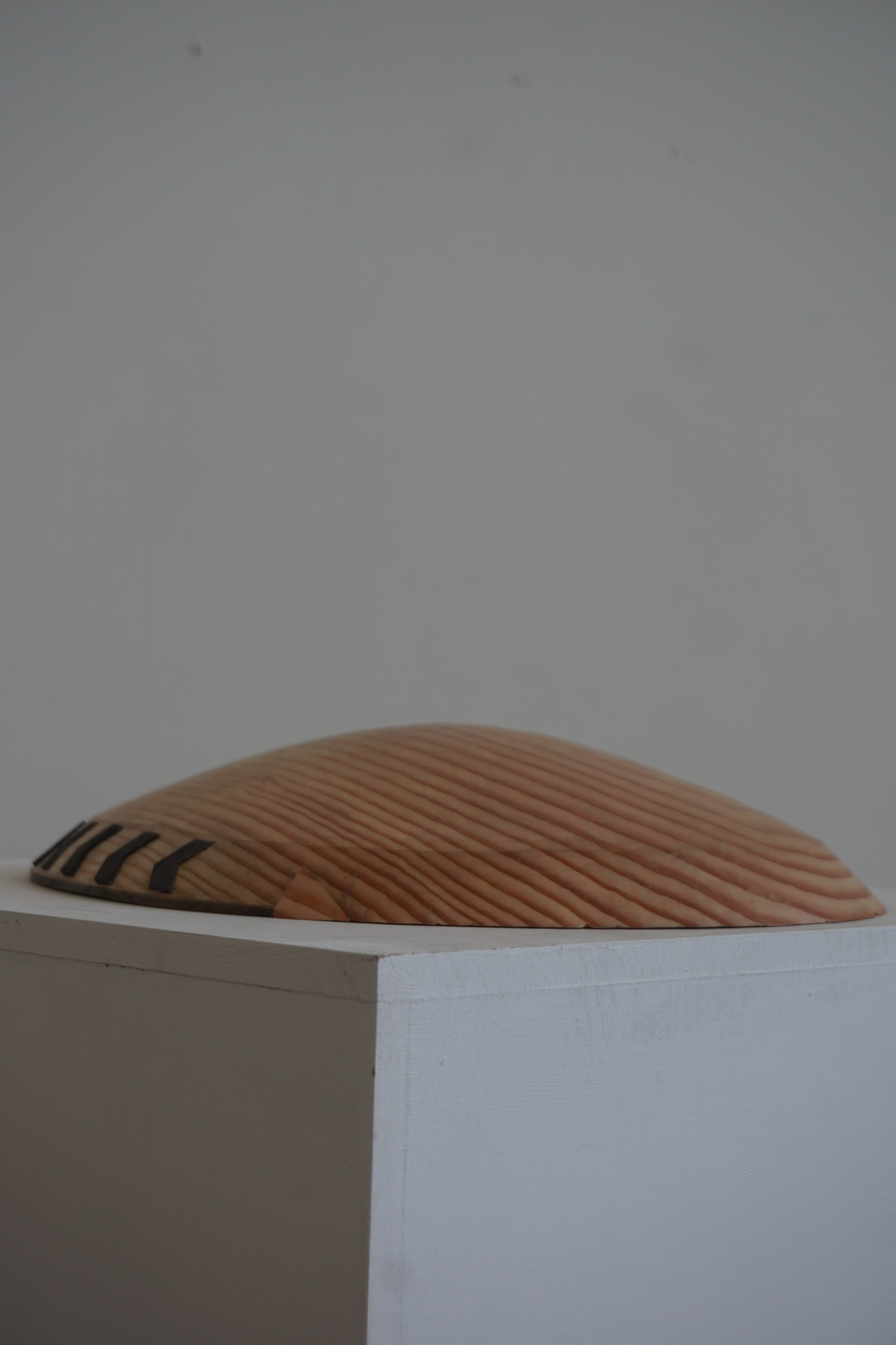 Half Roundabout half Mound, a merging of forms, carved from Douglas Fir.
