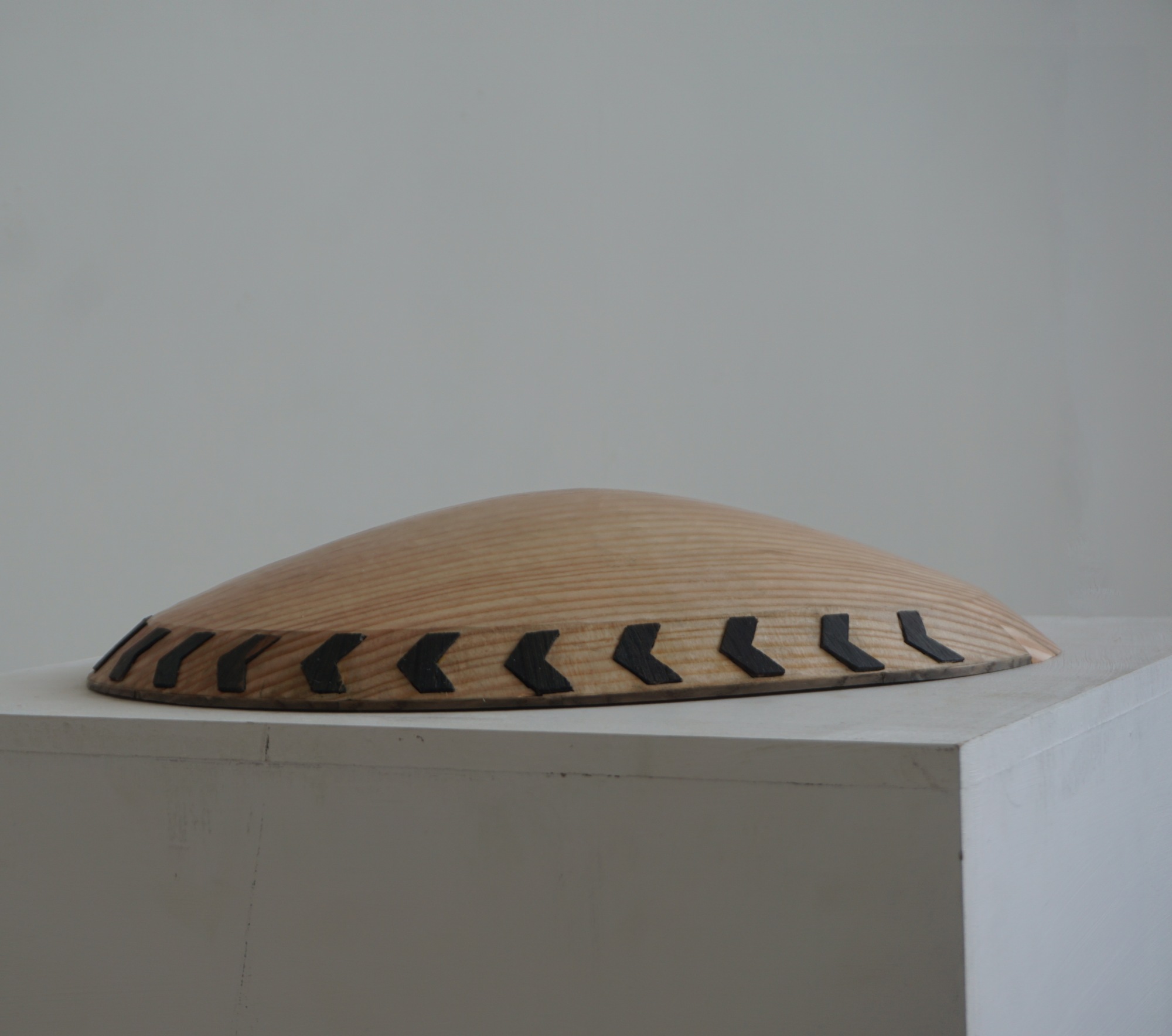 Half Roundabout half Mound, a merging of forms, carved from Douglas Fir.