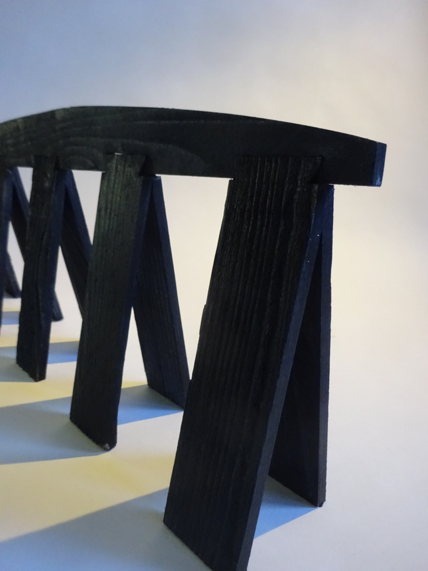 painted Maquette for Floor board piece.
