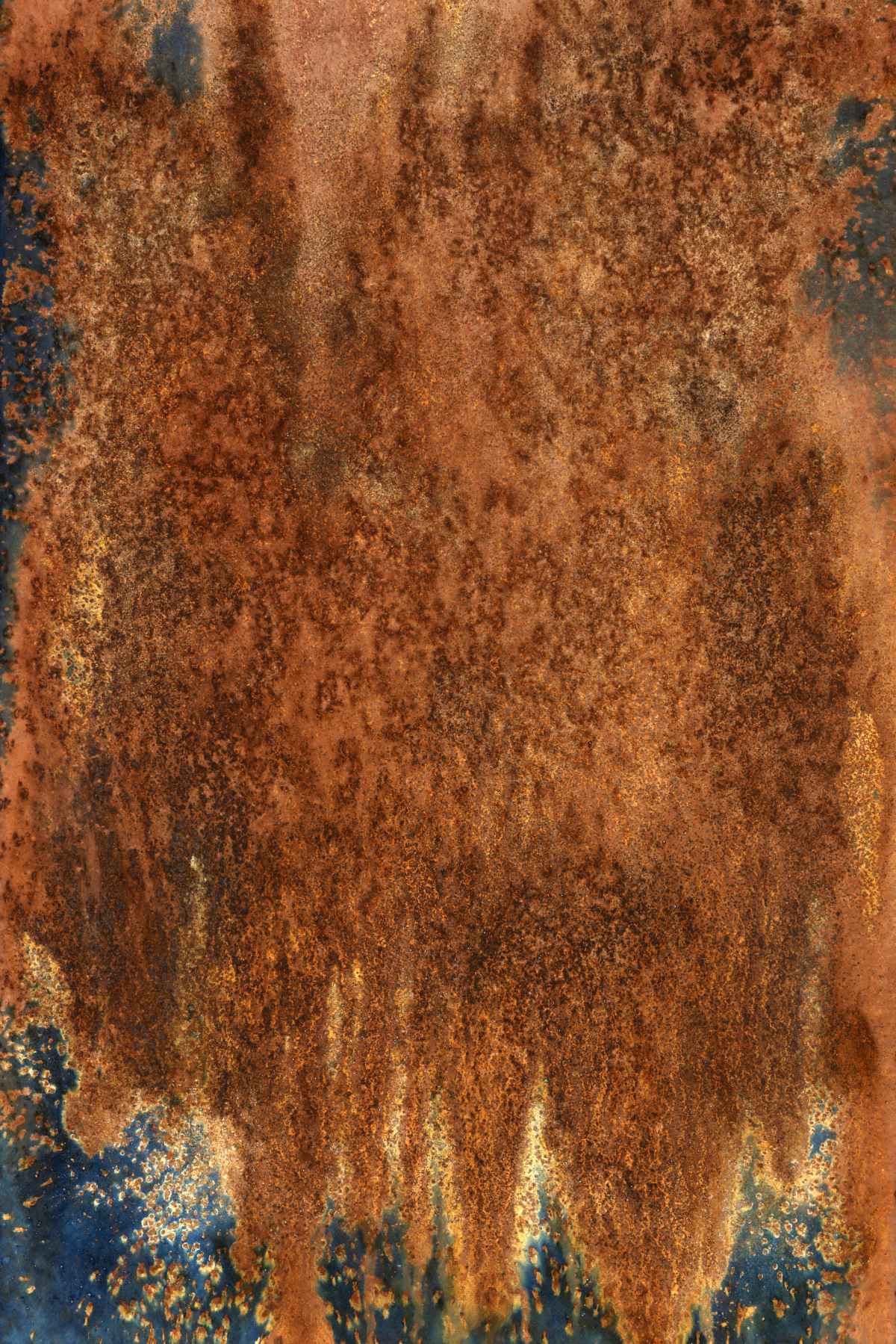 camera-less photogram using metals found in spoil tips that are prevalent in photography