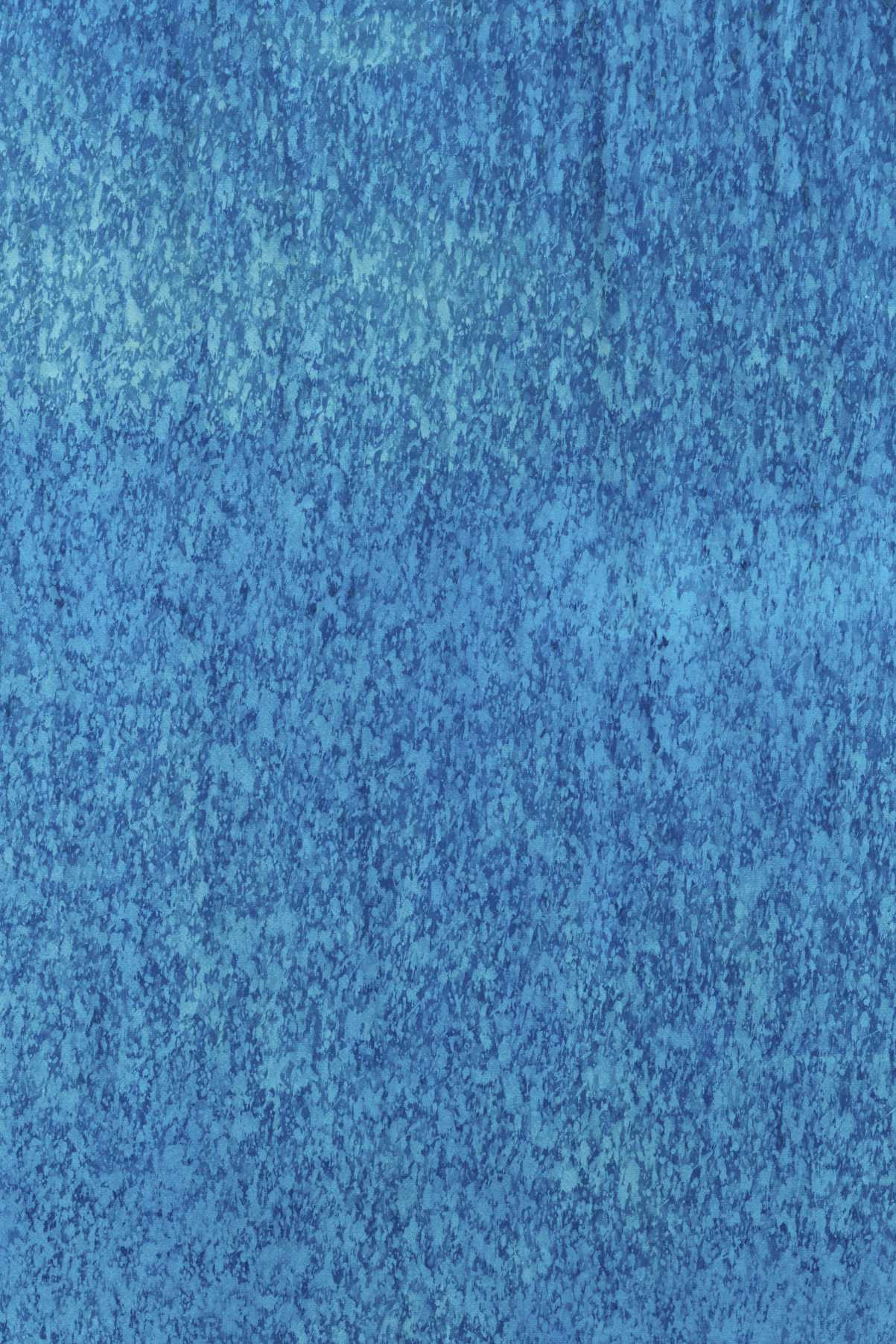  a blue A1 cyanotype print recording rainfall onto watercolour paper