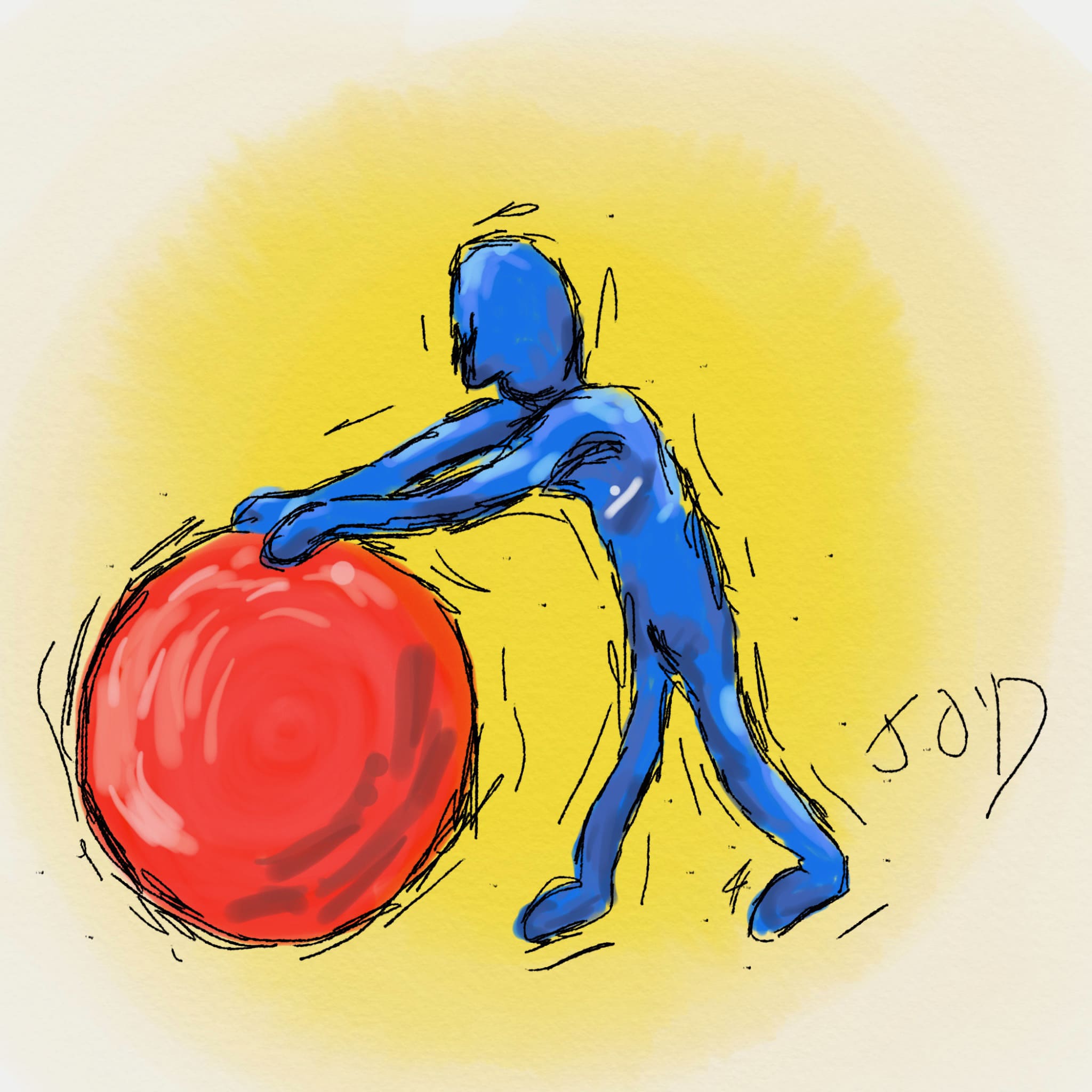 Figure rolling ball