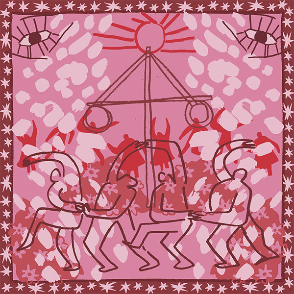 'Dance 'Til You're Dead' digital textile design