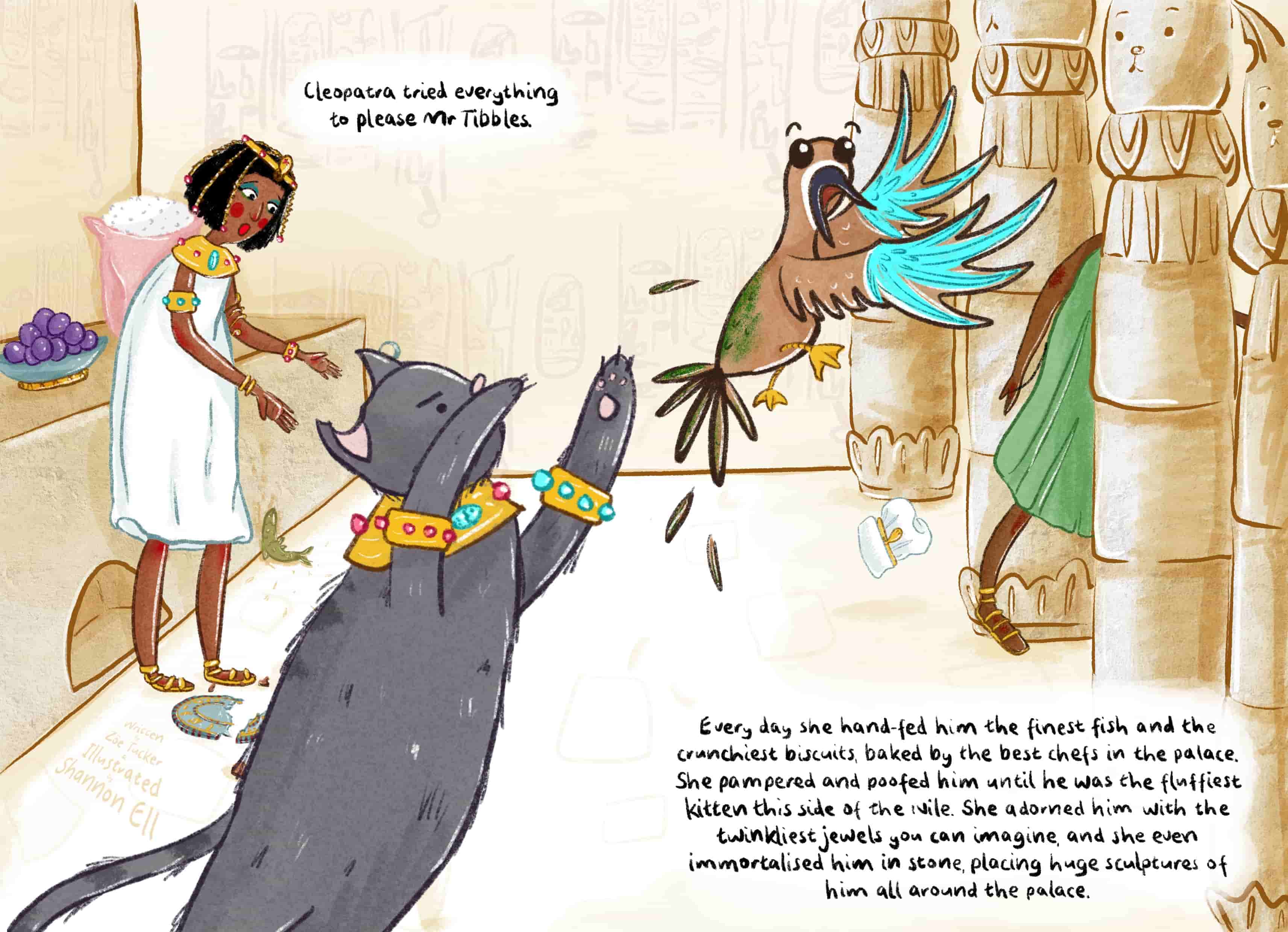 Zoe Tucker's Cleopatra full page spread