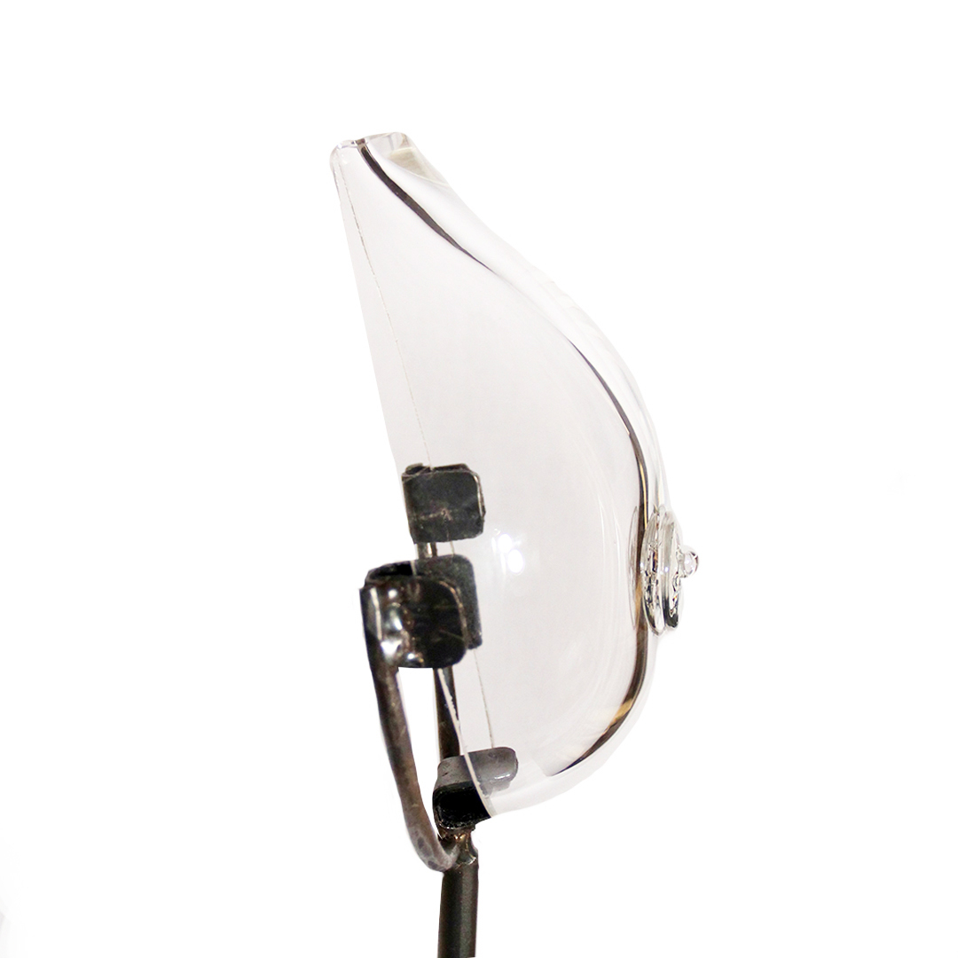 Glass Breast ( close up white background)