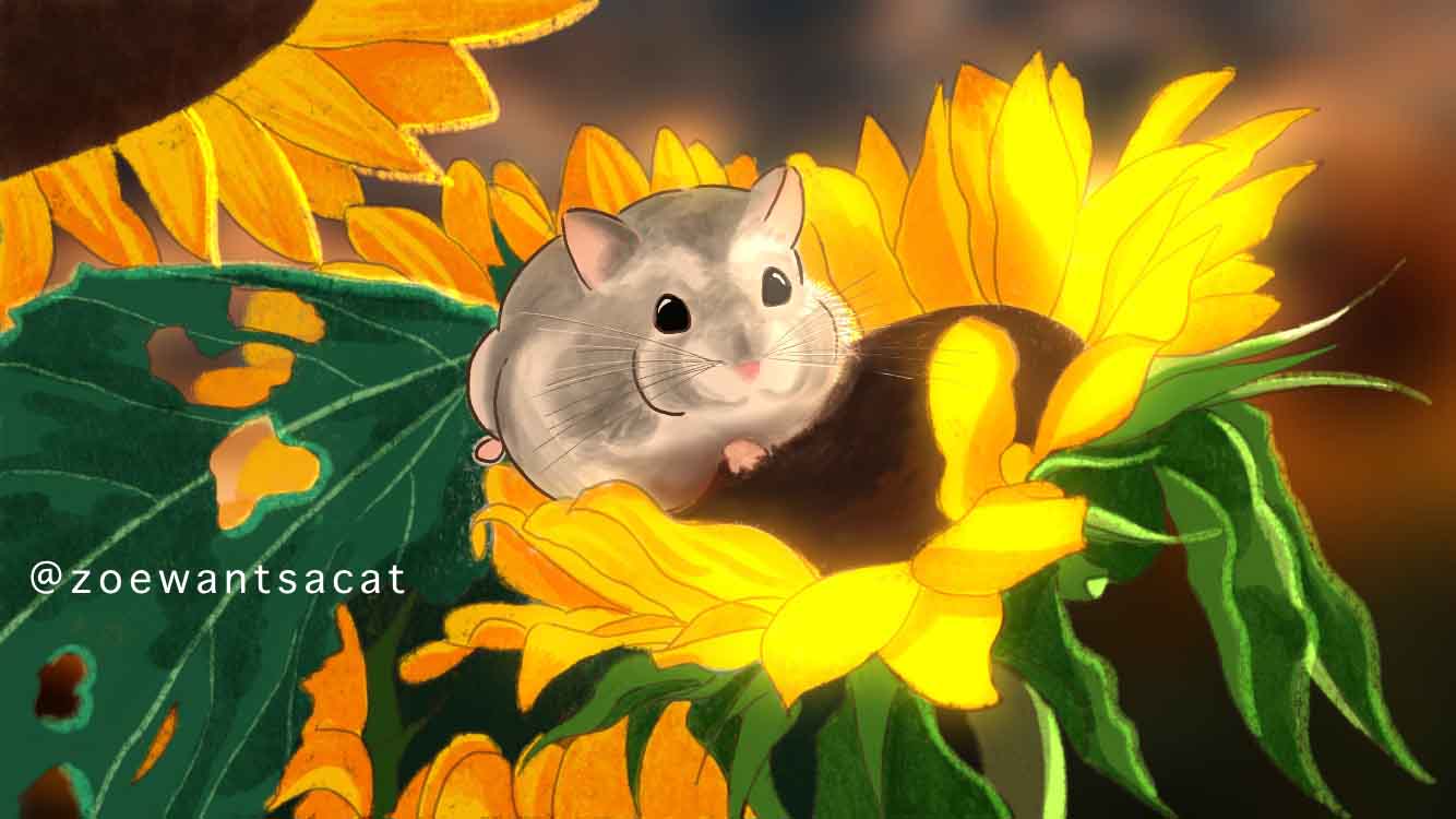 zoe zhou-personal work-Sunflowers