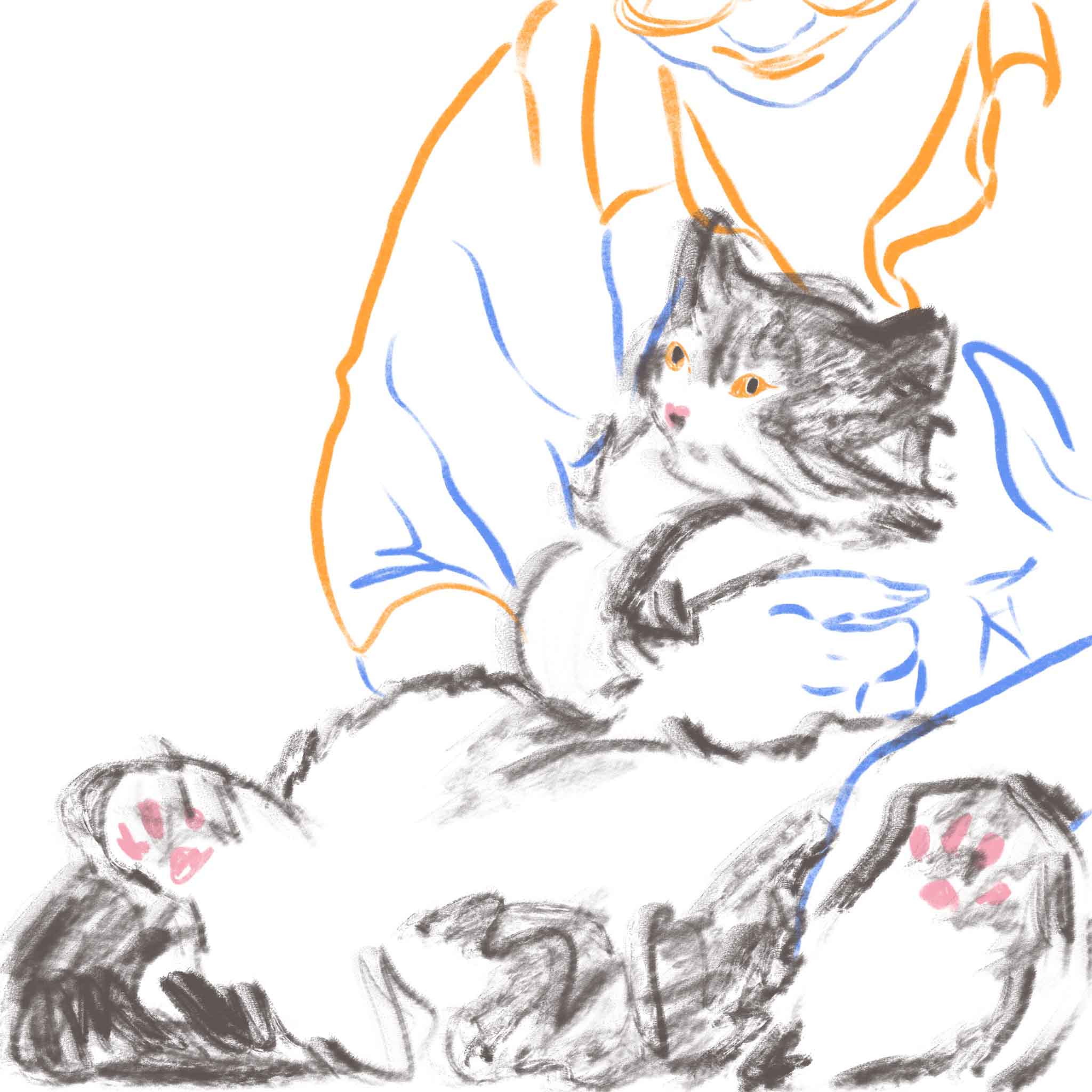 zoe zhou-The cat and me