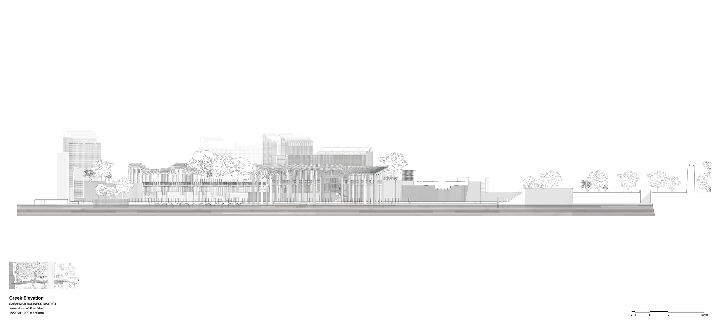 Elevation through the Sabarmati Creek 1:200