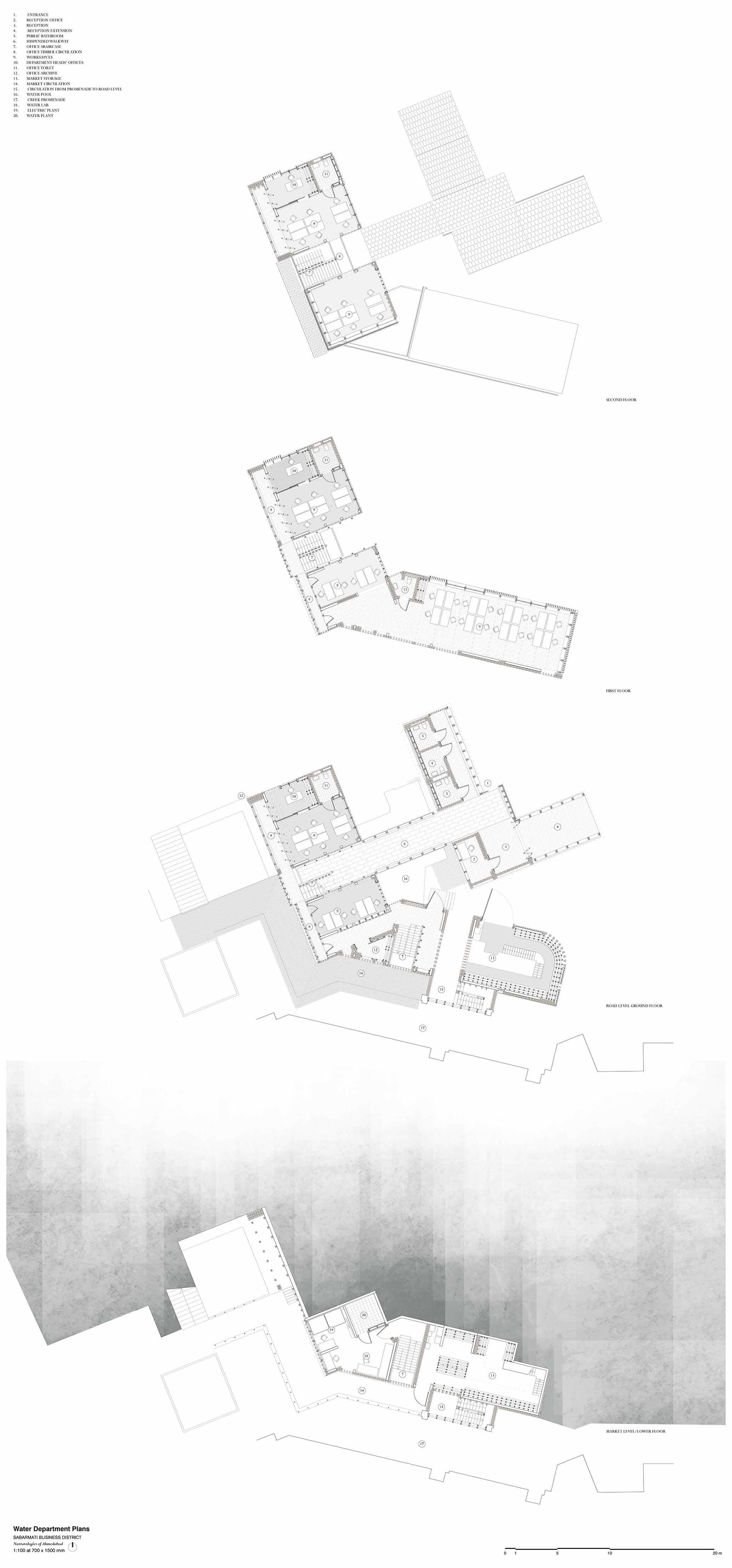 Exploaded Water Department Plans 1:100