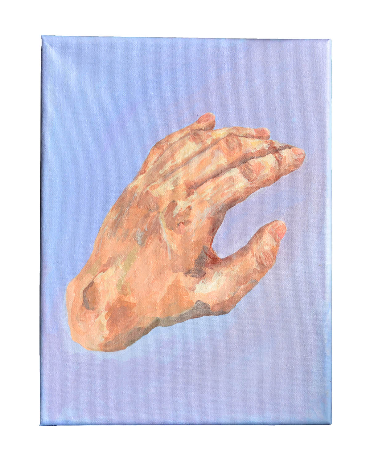 Detailed painting of detached hand