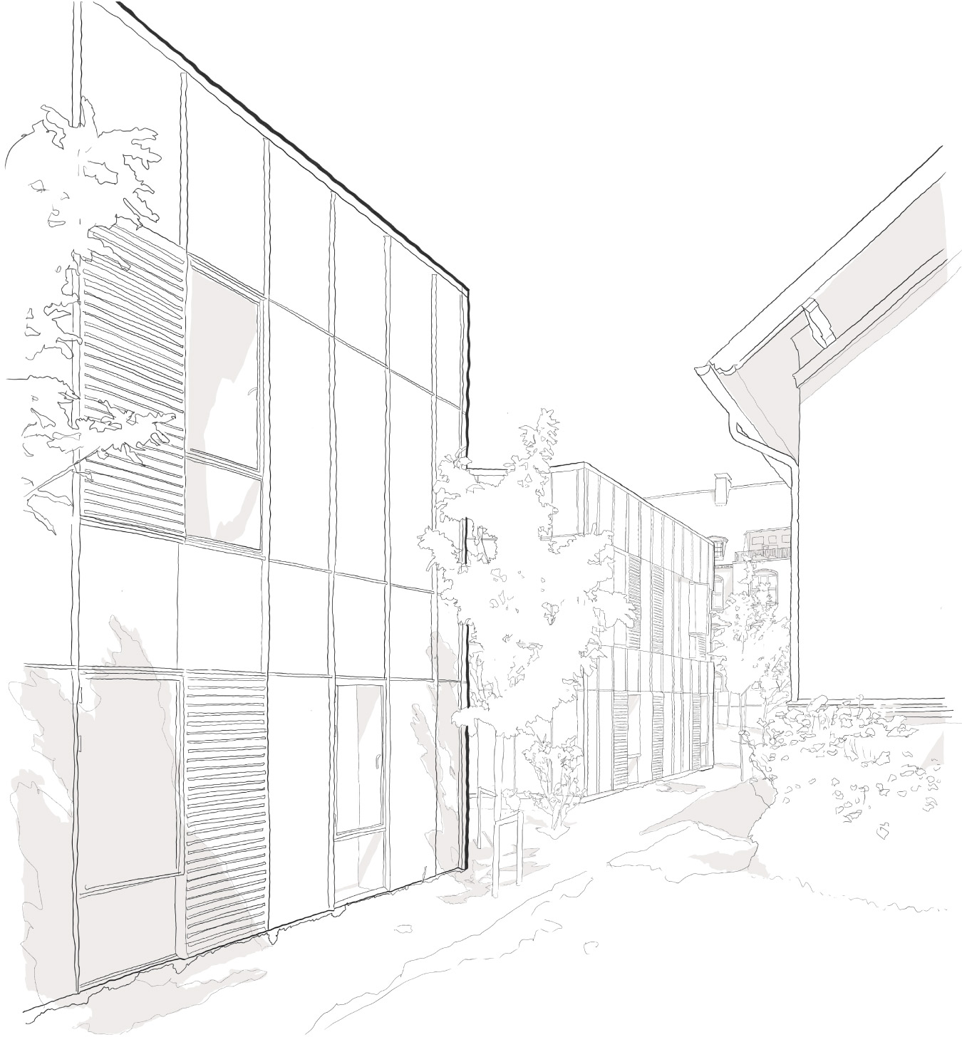 'Moment drawing' - Urban Hospice by NORD Architects