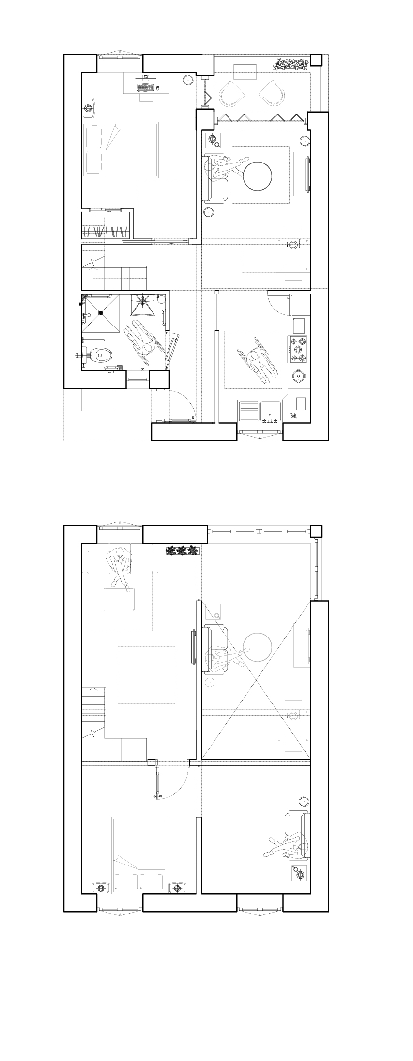 Single person terrace