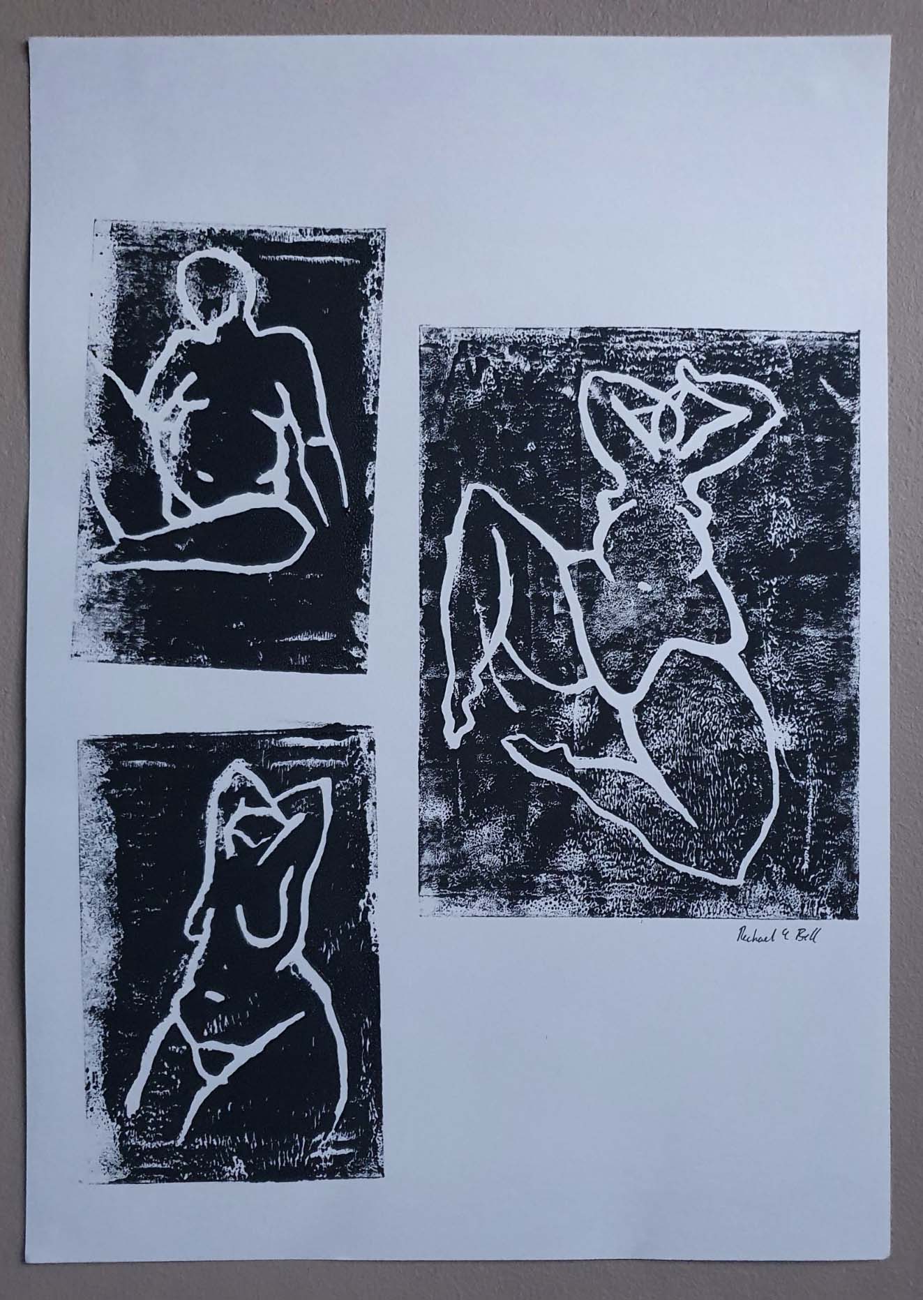 A1 Linocut Print