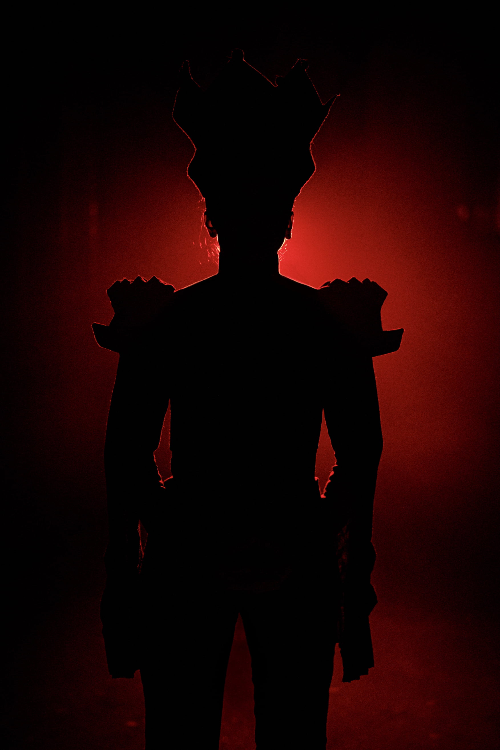 Red lady macbeth silhouette 