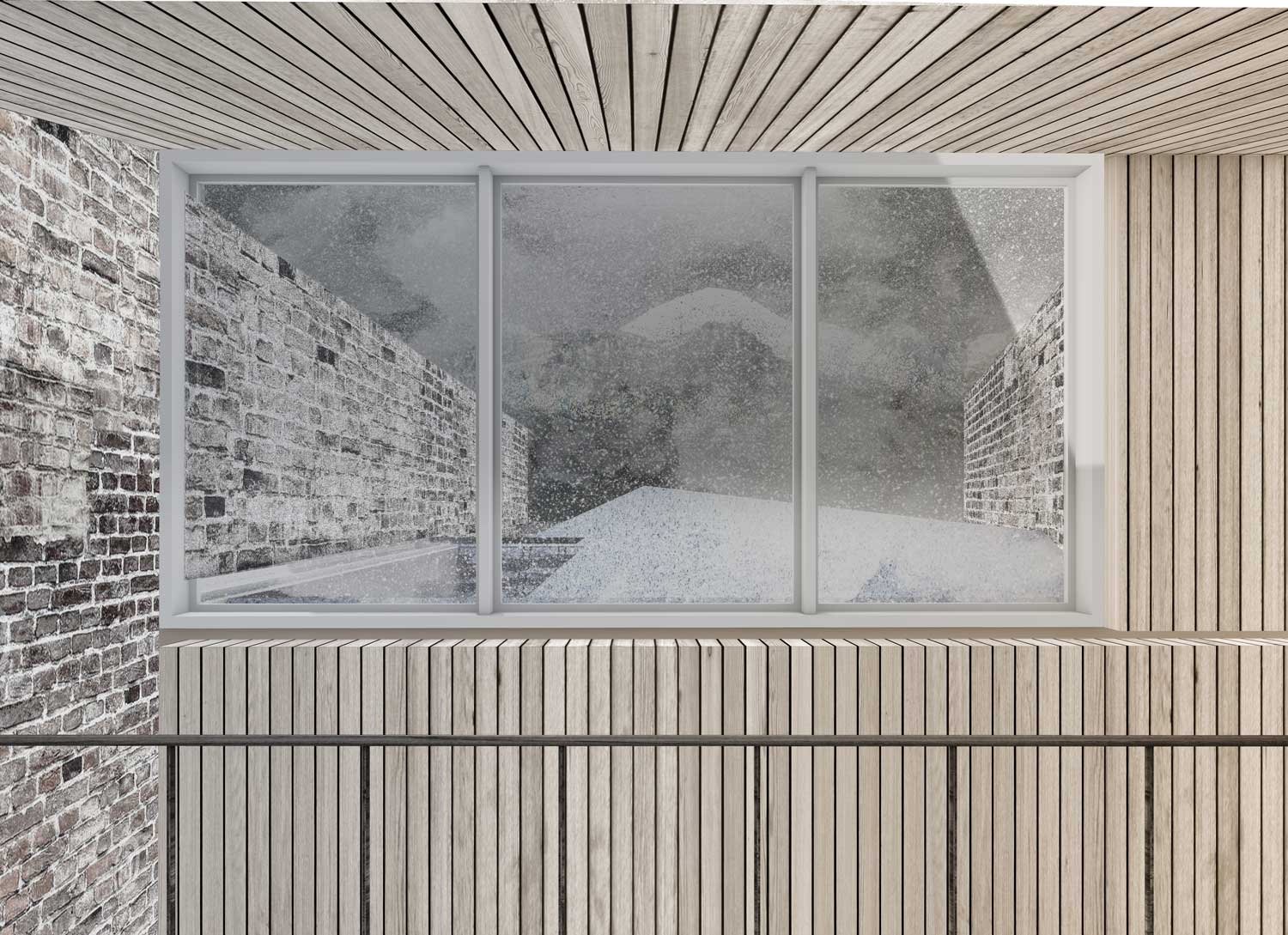 A retreat for the winter between the diaphragm walls