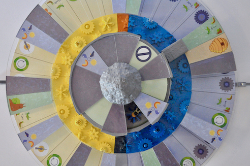 Close up of game board