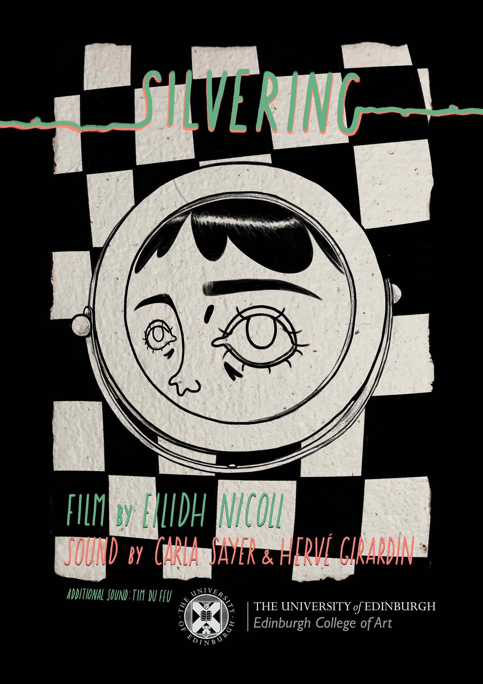 Eilidh Nicoll, poster for graduating animation, Silvering
