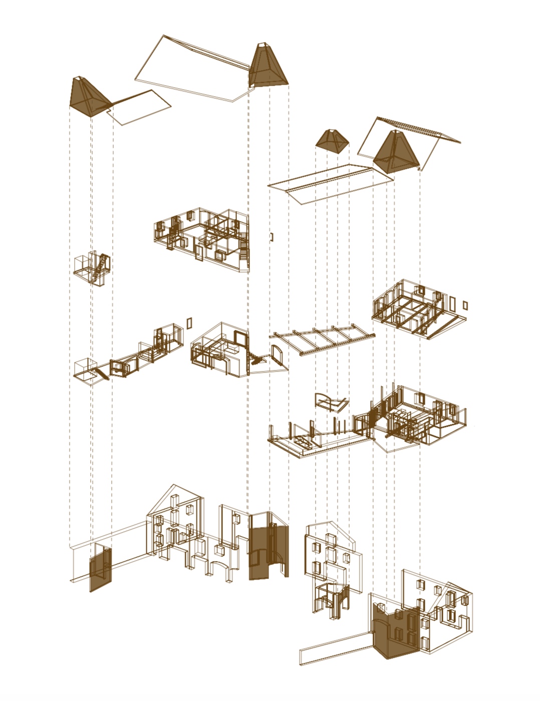 Exploded axonometric