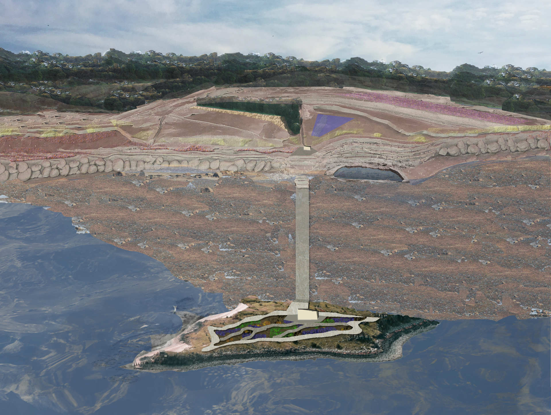 Proposed Aerial at Low Tide