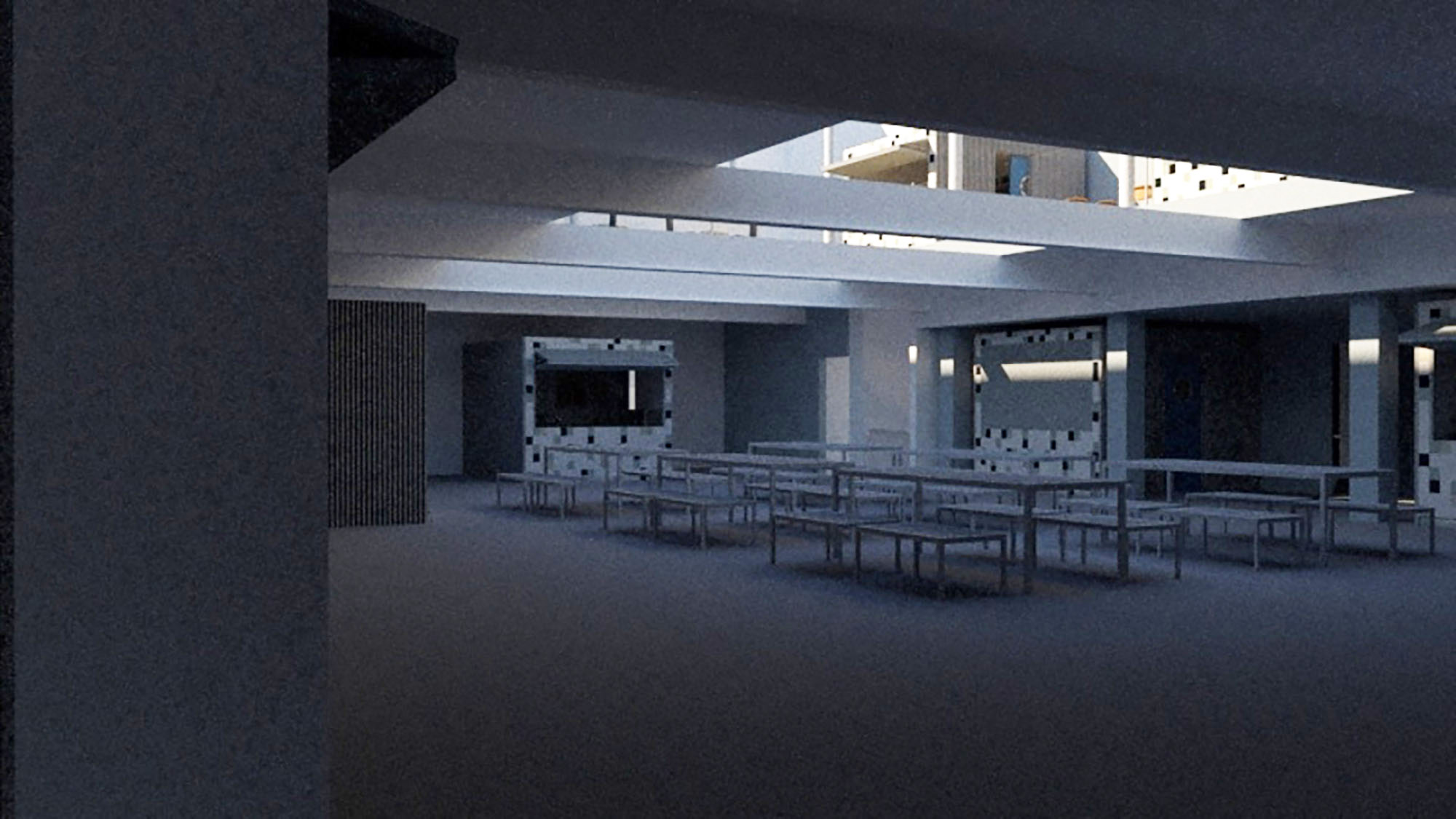 View of ground floor central seating area