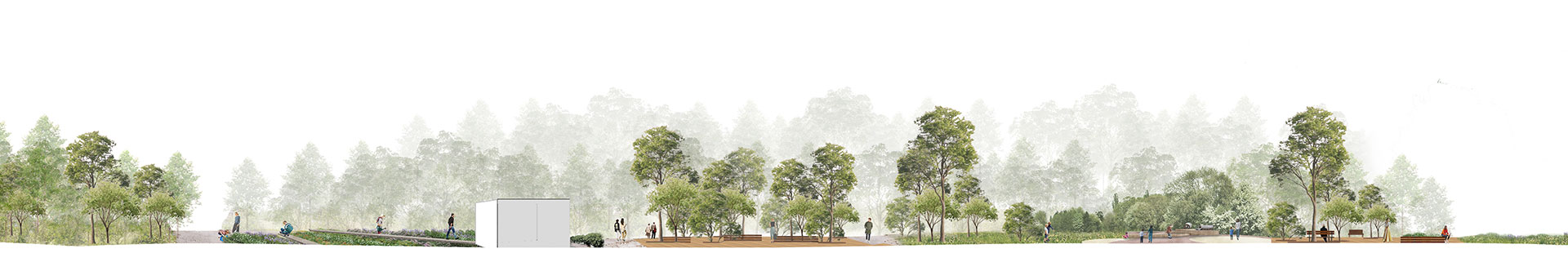 Section of central educational and recreational site