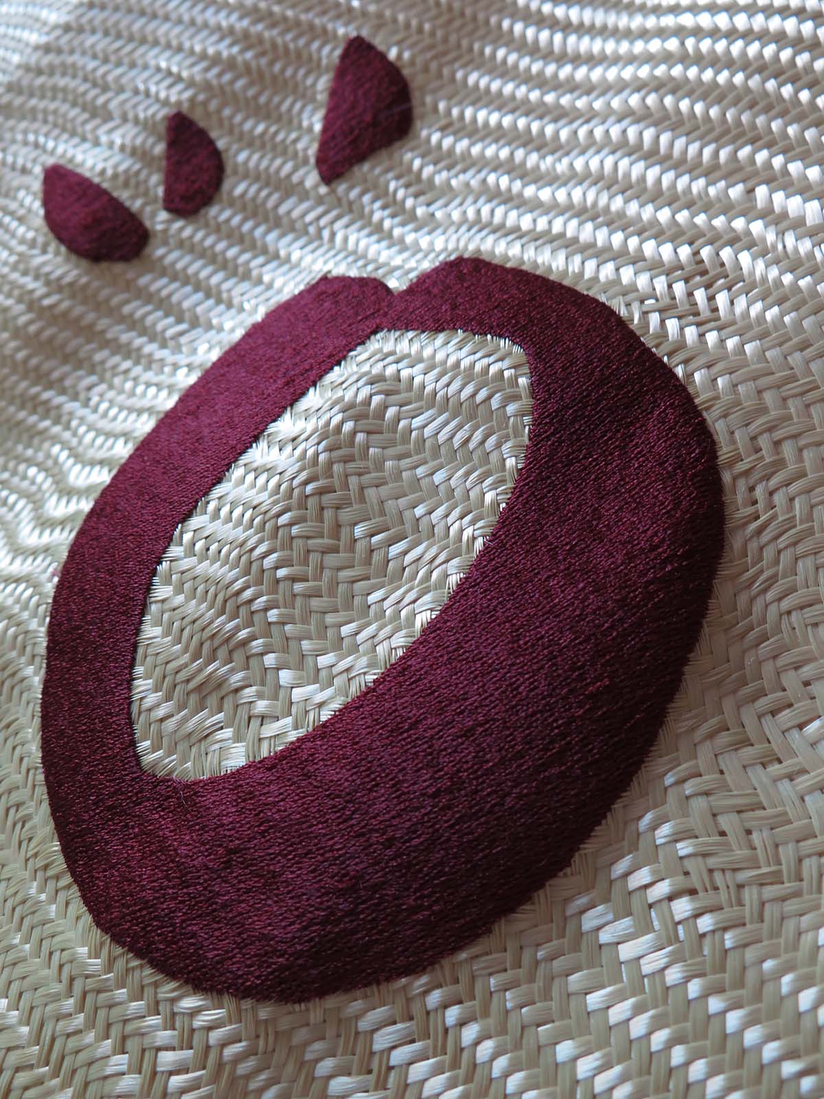 CAD Embroidery onto Bulletproof fabric