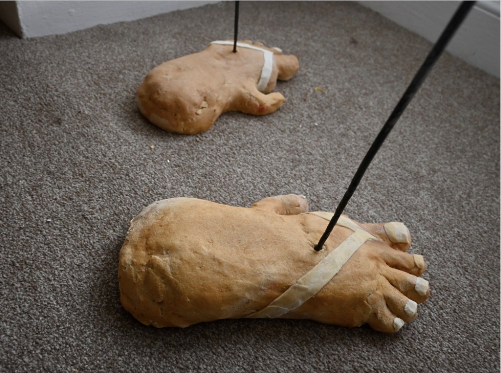 feet made of saltdough