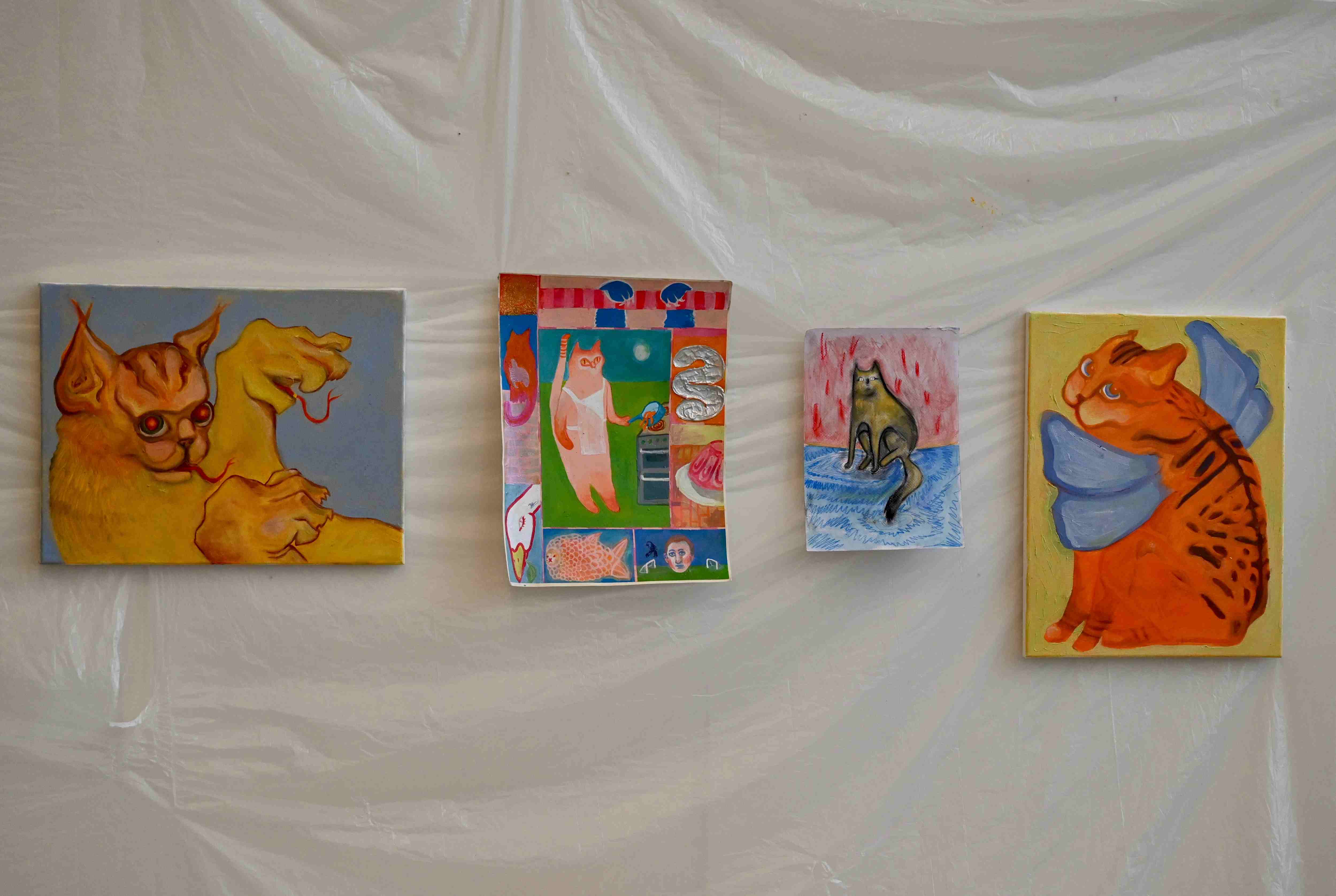 paintings of cats