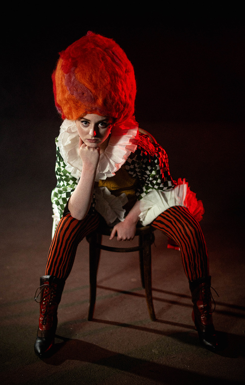 Kate Keepdown sitting on chair