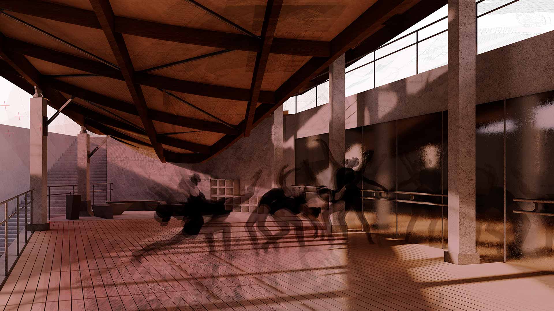 Interior visual perspective.