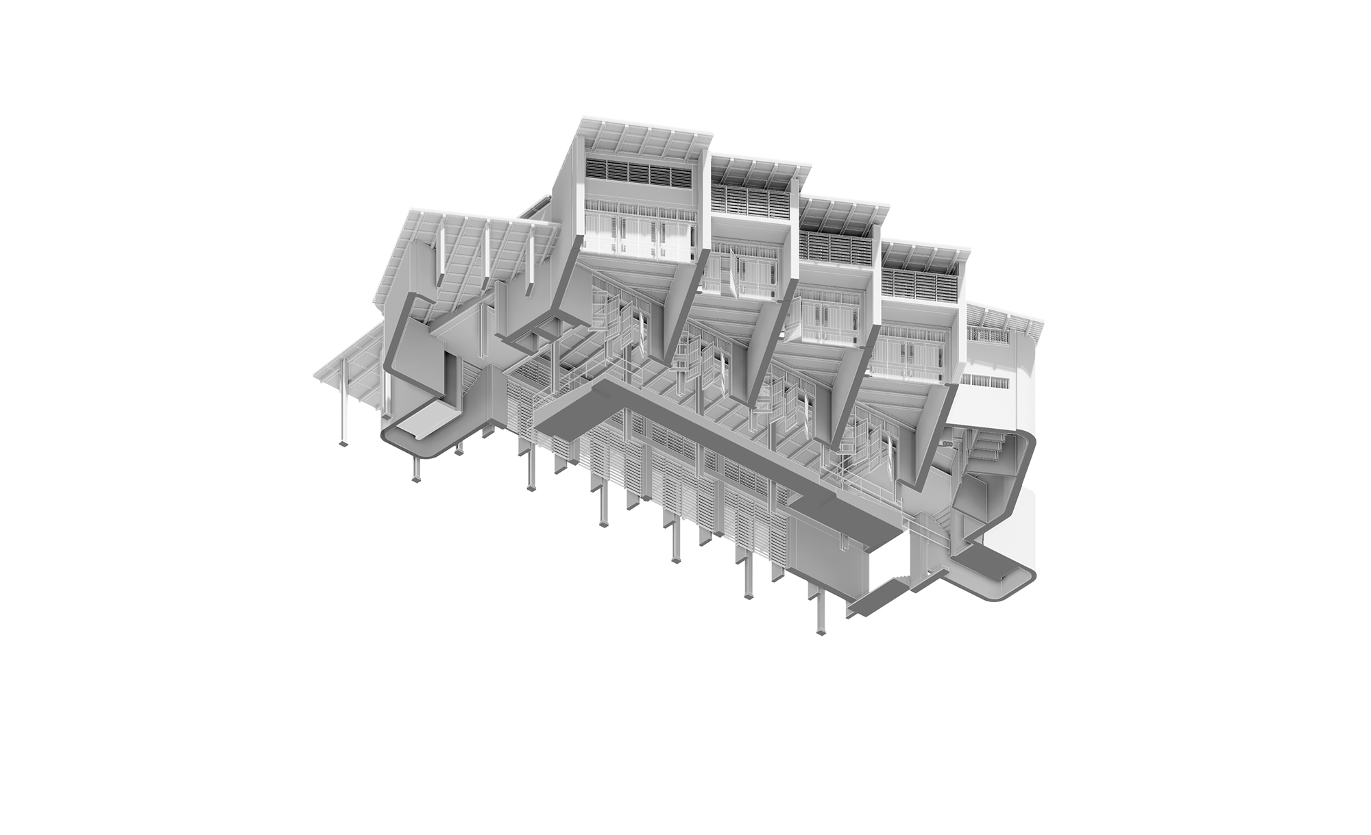 Gujarat Dye Institute Worm's Eye Isometric 