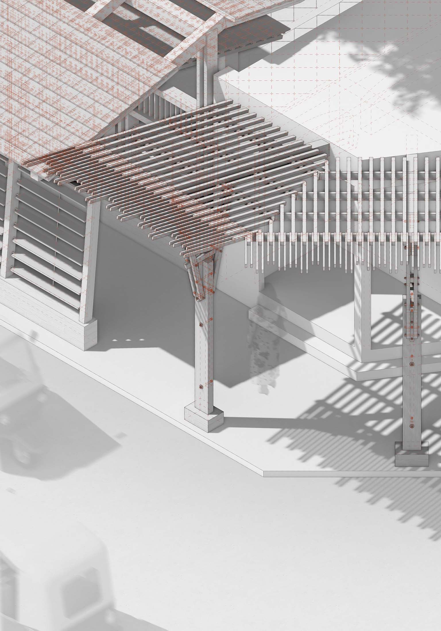 Marigold Sellers' Garden Isometric Column Detail