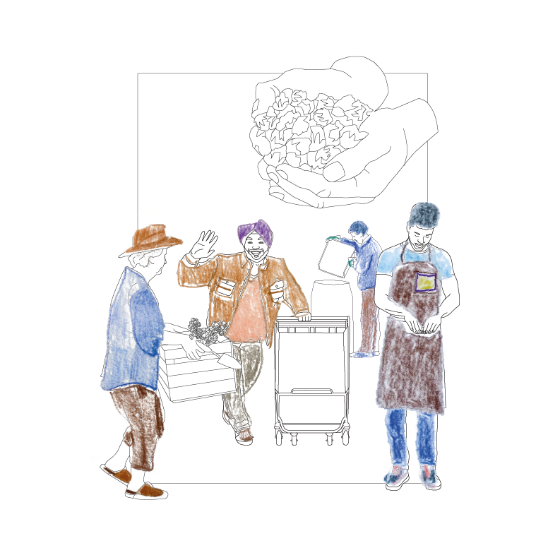 Drying and preparing hops: October