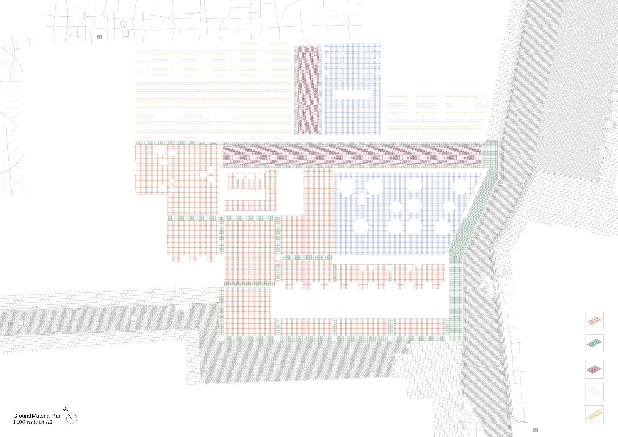 Ground material plan