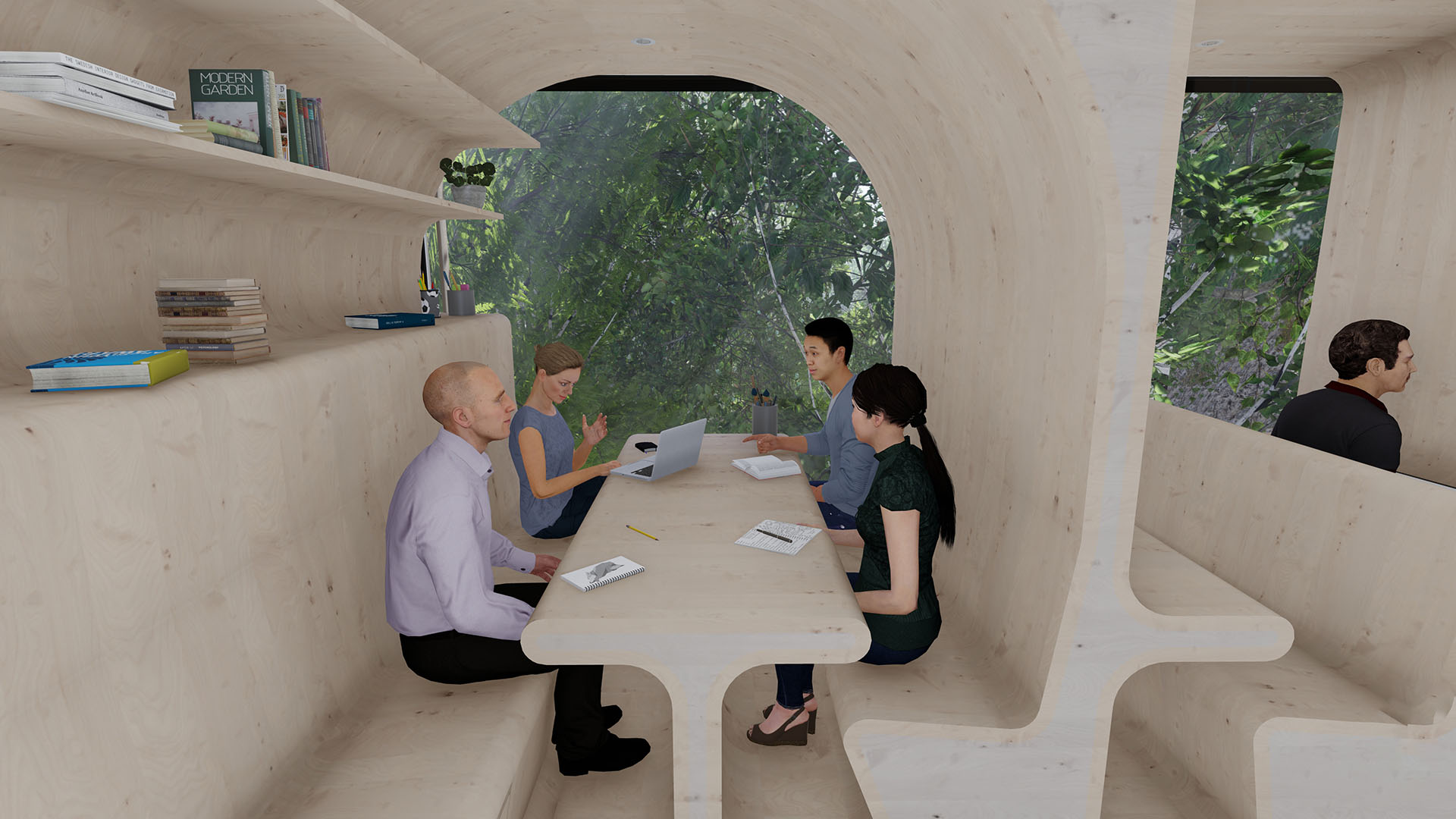 Interior Visualisation of the Retreat's Meeting Place