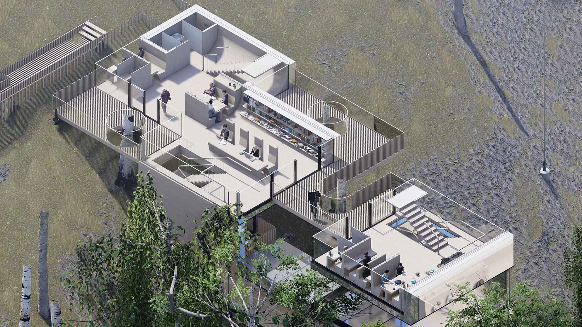Isometric Plan of the Retreat