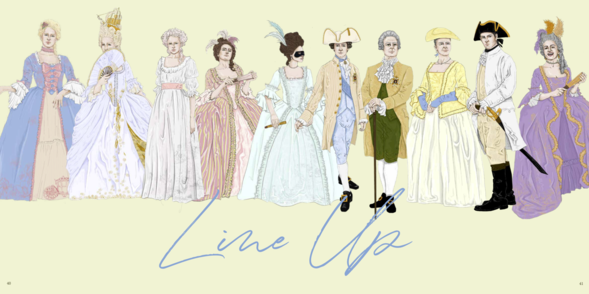 Marie Antoinette CAD Book page line up