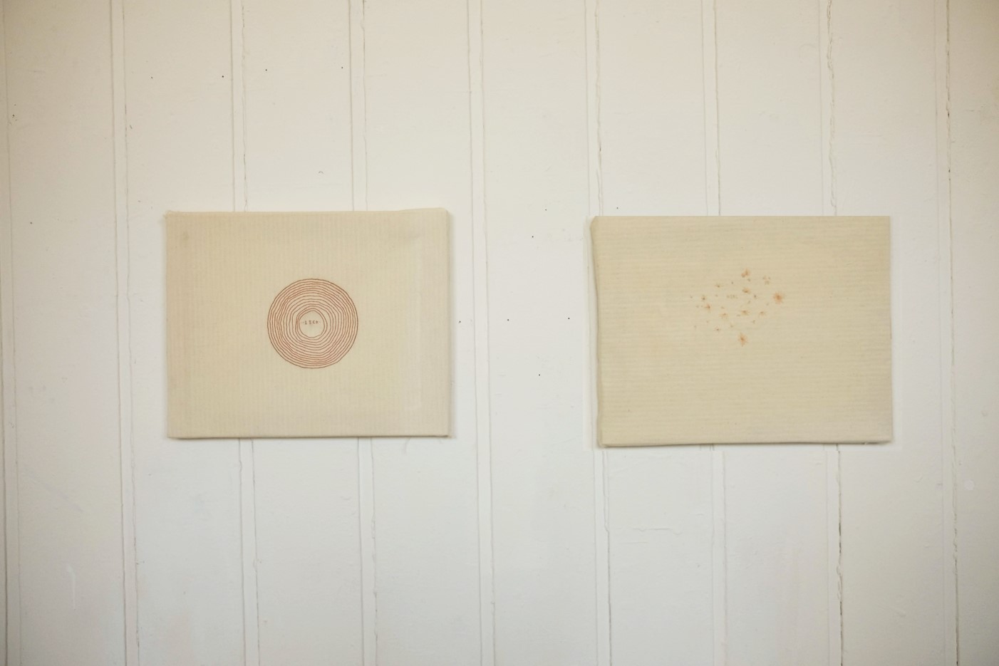 A stitched series, depicting two phases of my skin