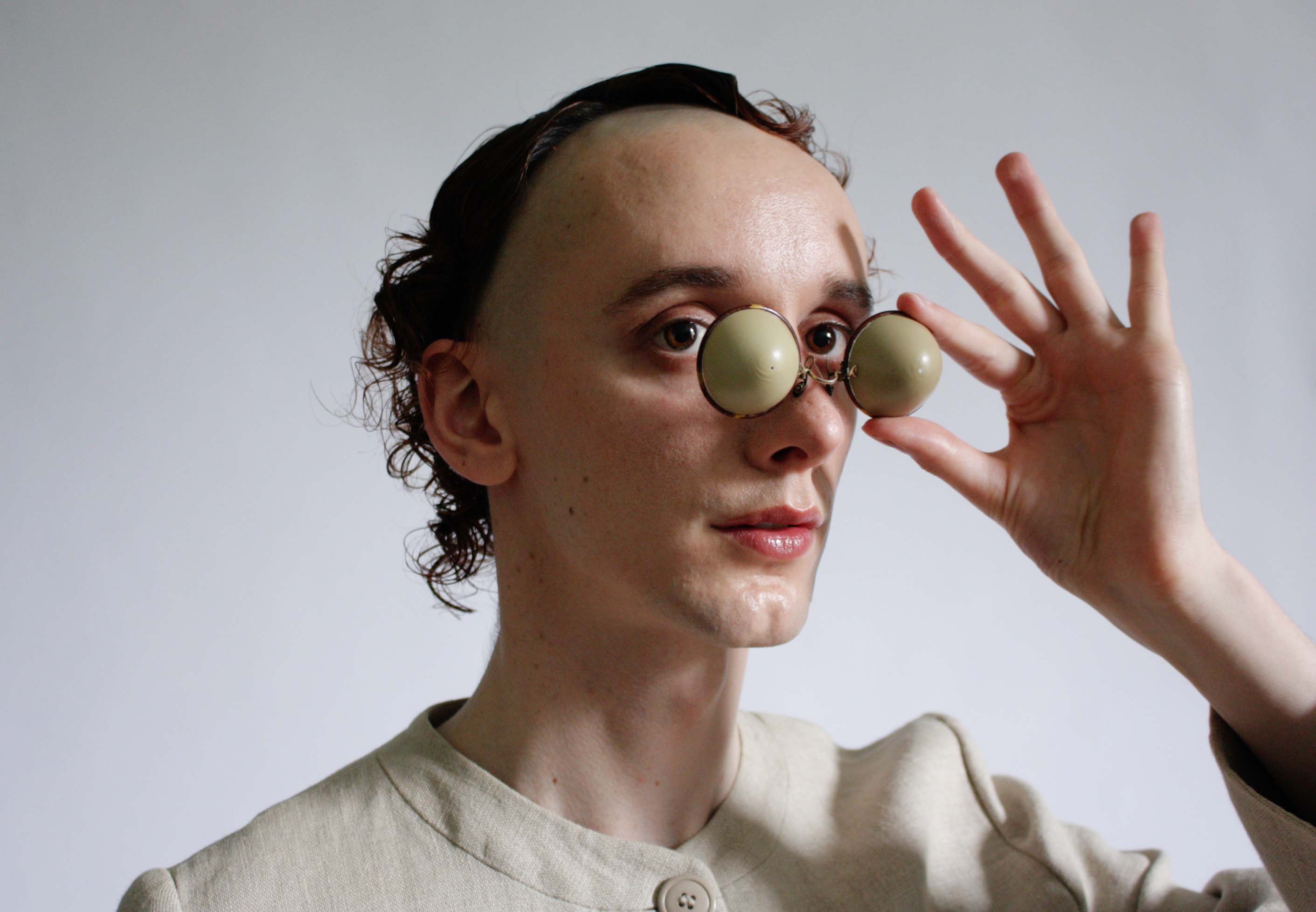 Shell Specs: Portrait, Pheasant Egg Pince-nez