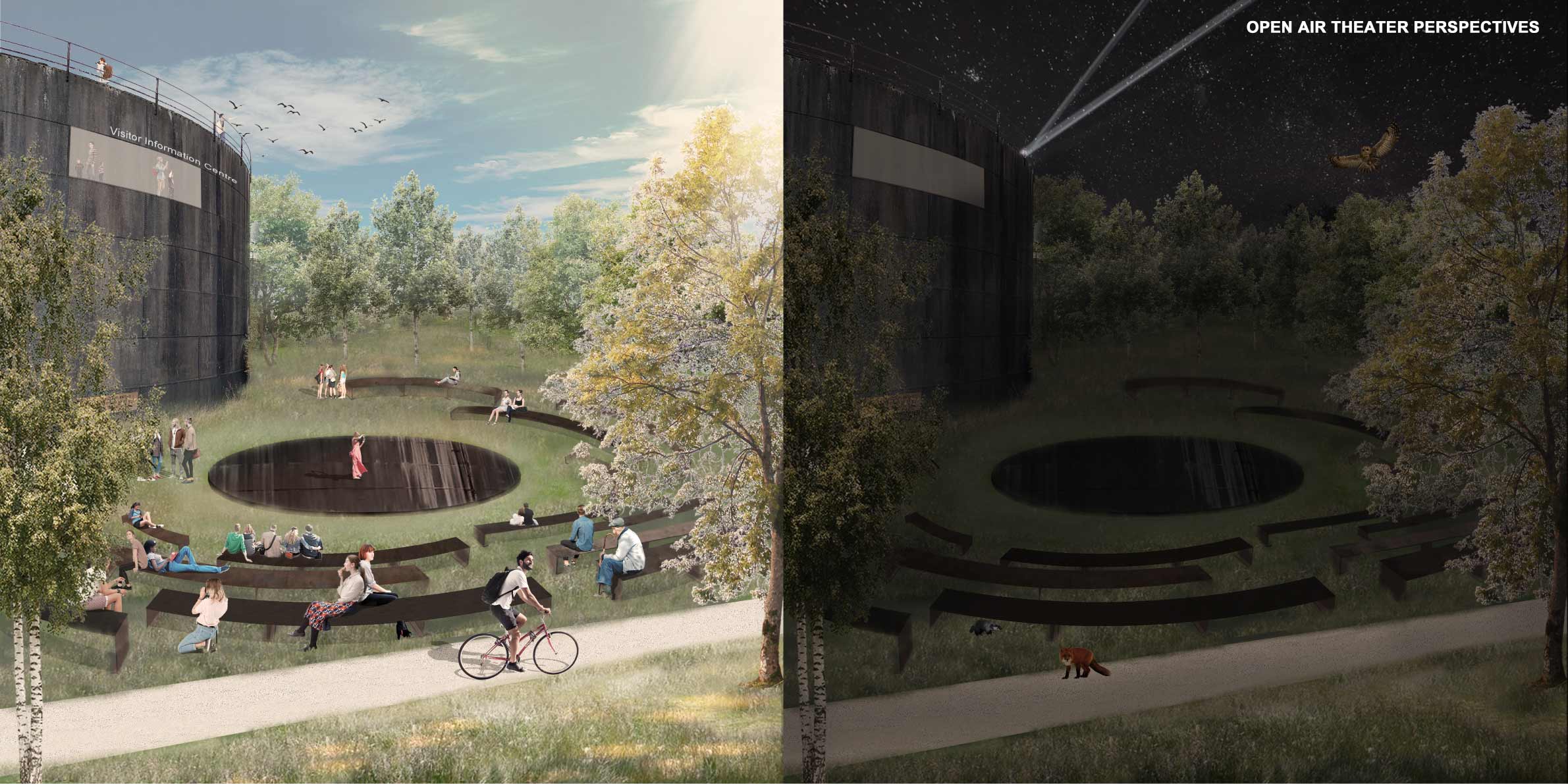 This is open air theatre in Post-industrial Park
