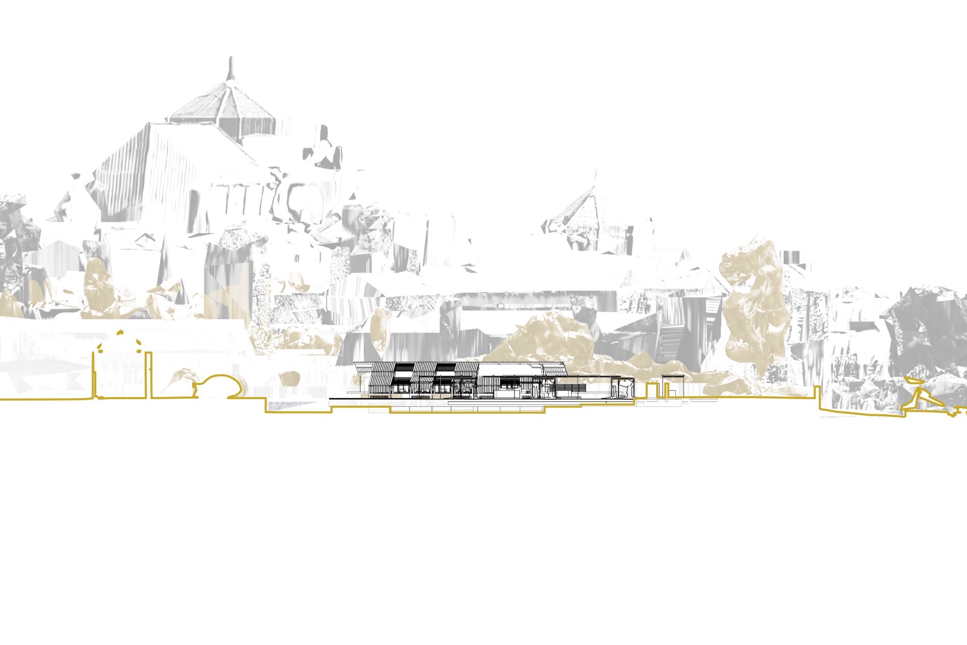 NE Site Section - Drawing