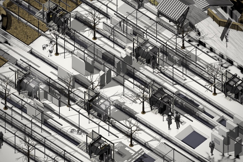 Gate axonometric - View