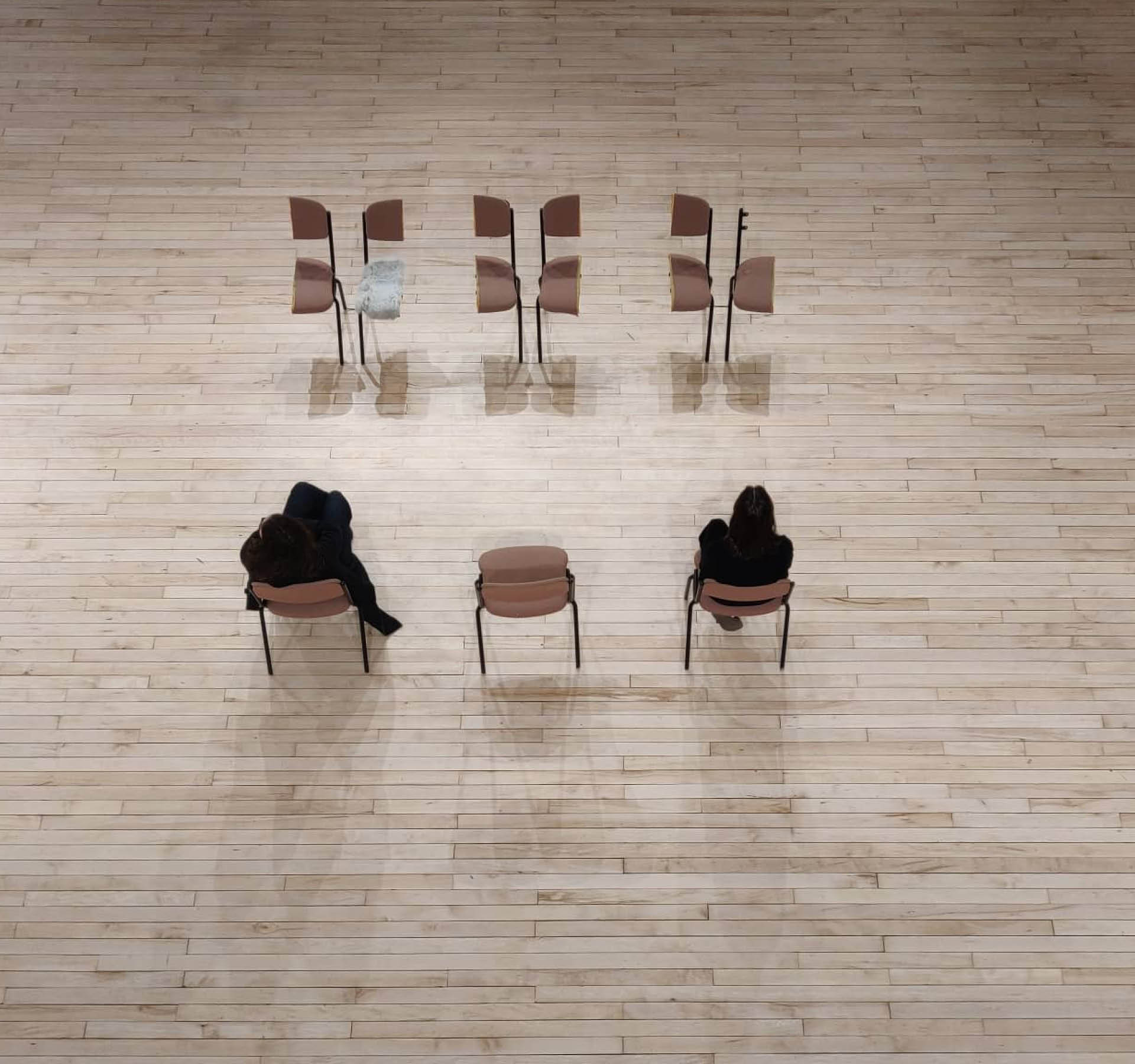Waiting for Beckett. Still of a performance. Edinburgh December 2020