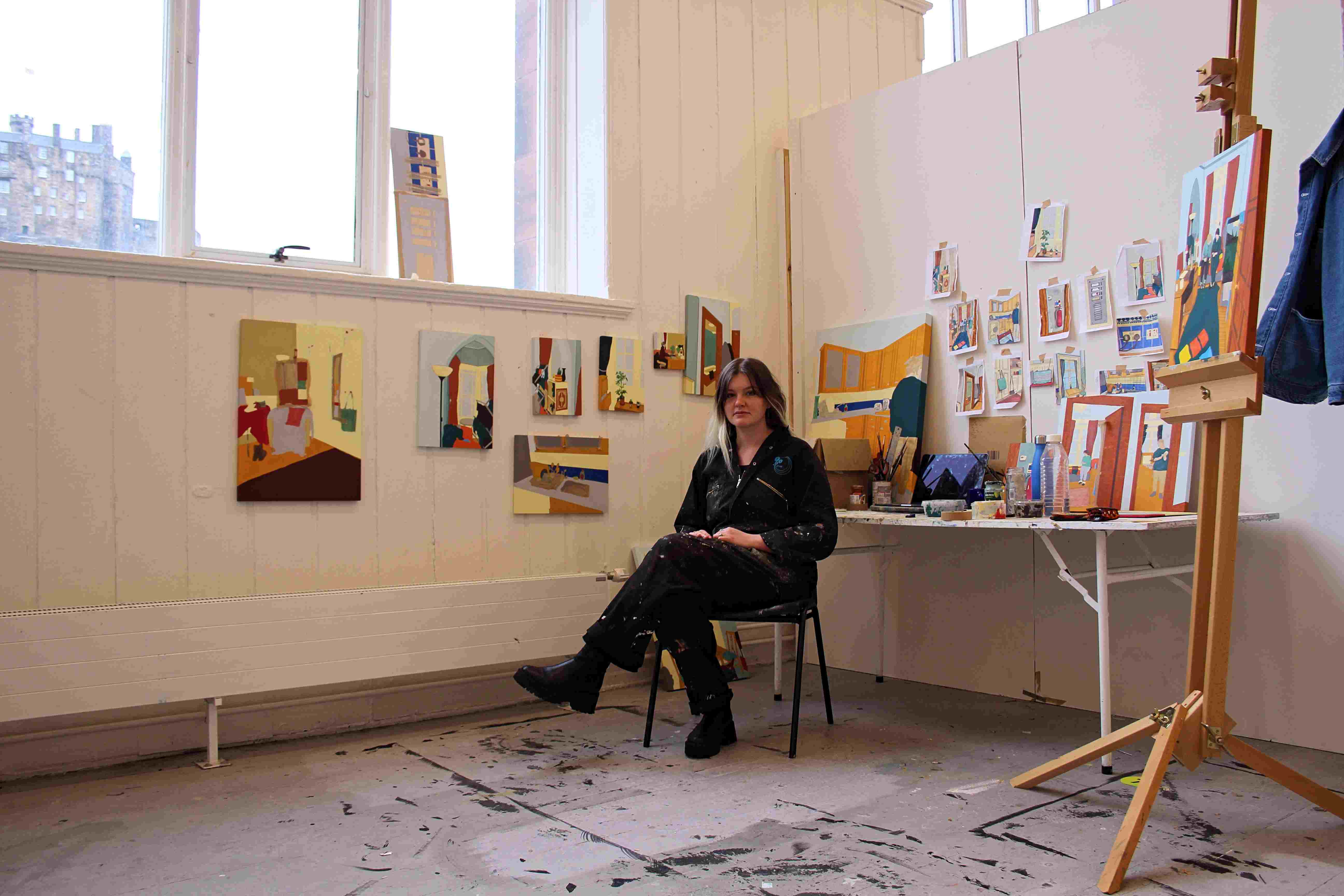 An image of Jenna Waldren in an ECA studio.