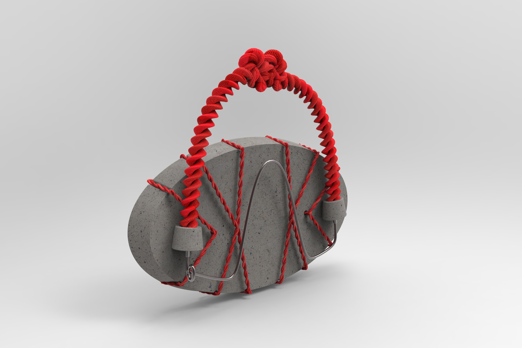 brooch<self-knotted>
