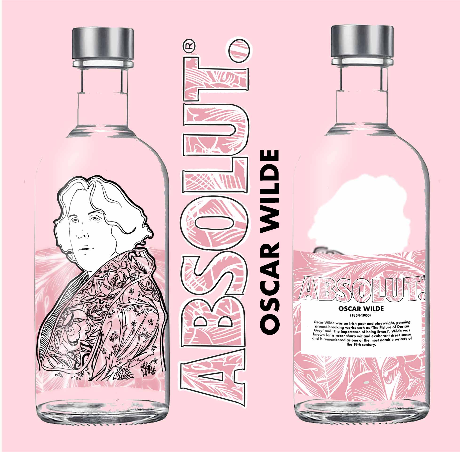 Absolut Vodka Pride Packaging, featuring Oscar Wilde