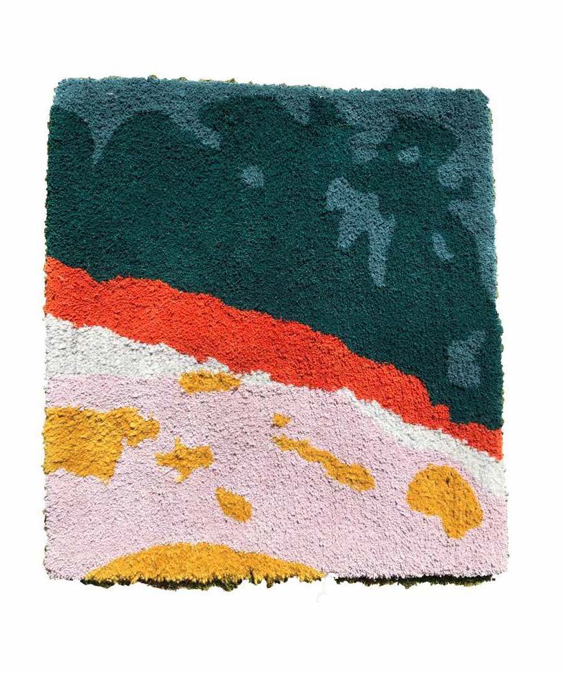 Tufted abstract rug