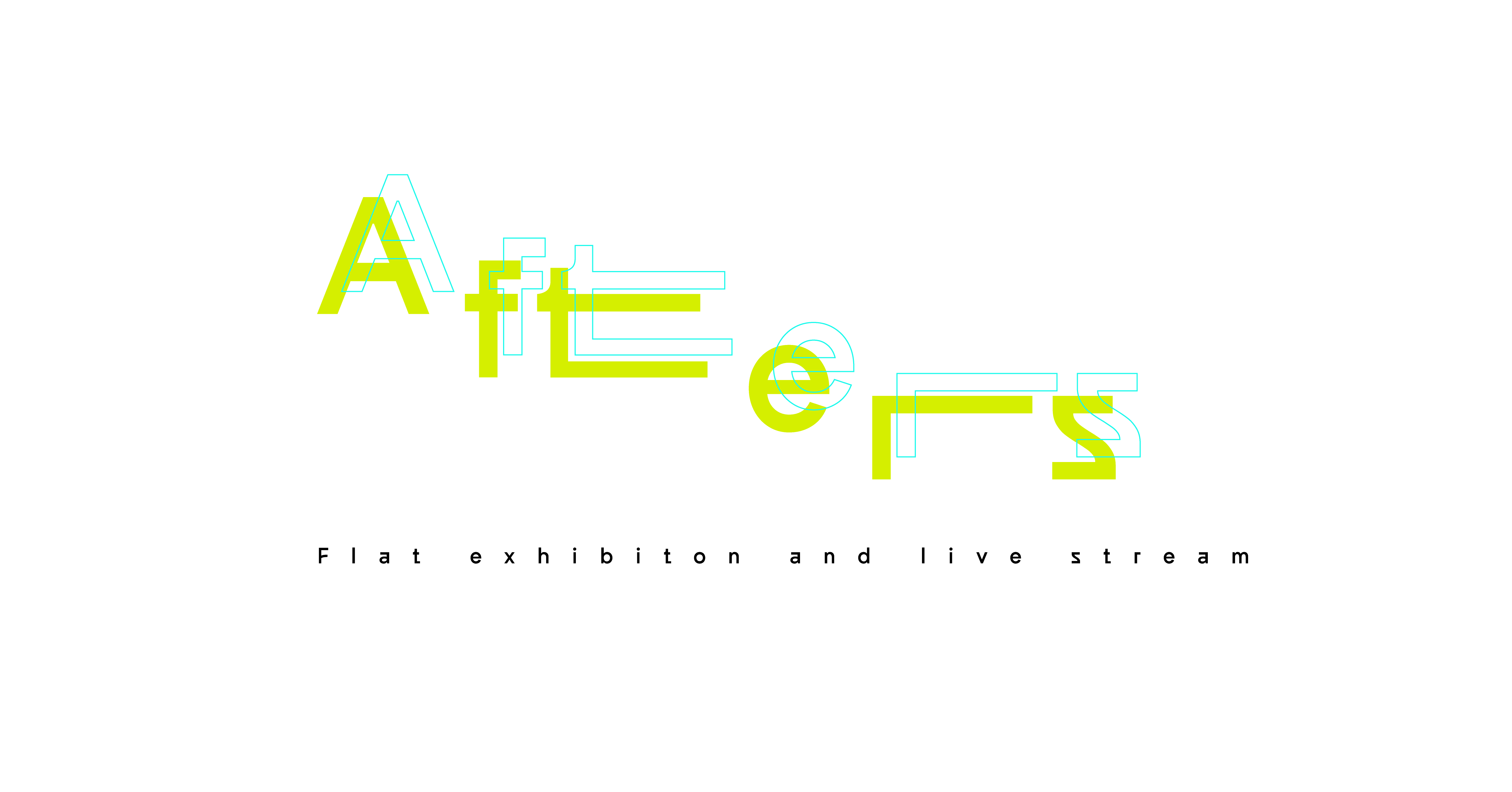 Afters flat exhibition and livestream logo
